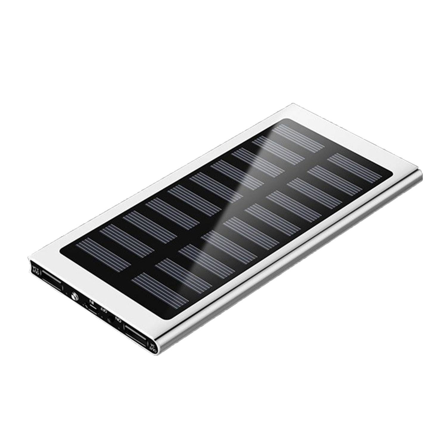 Dual USB 6000Mah Solar Power Bank With Flashlight 5
