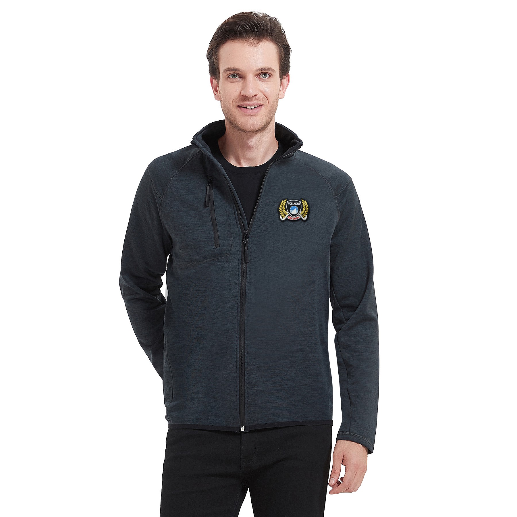 Men's Full-Zip Sweater Fleece Jacket with Chest Pocket 10