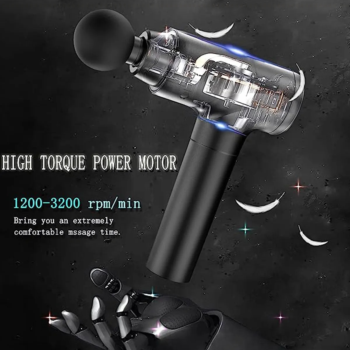 Electric Portable Deep Tissue Handheld Muscle Massage Gun 3
