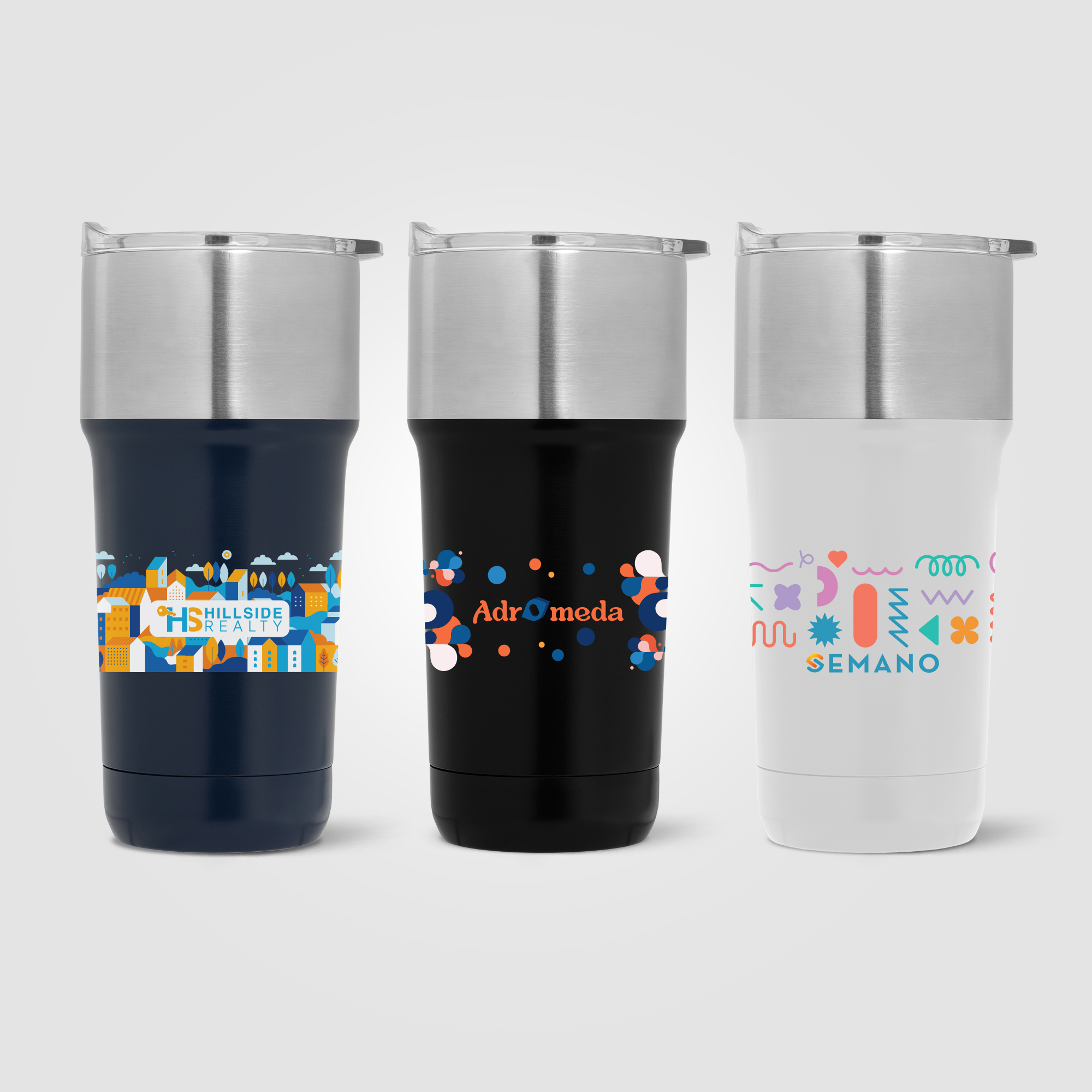 Optimus - 20 oz. Double Wall Recycled Stainless Tumbler with Ceramic Interior