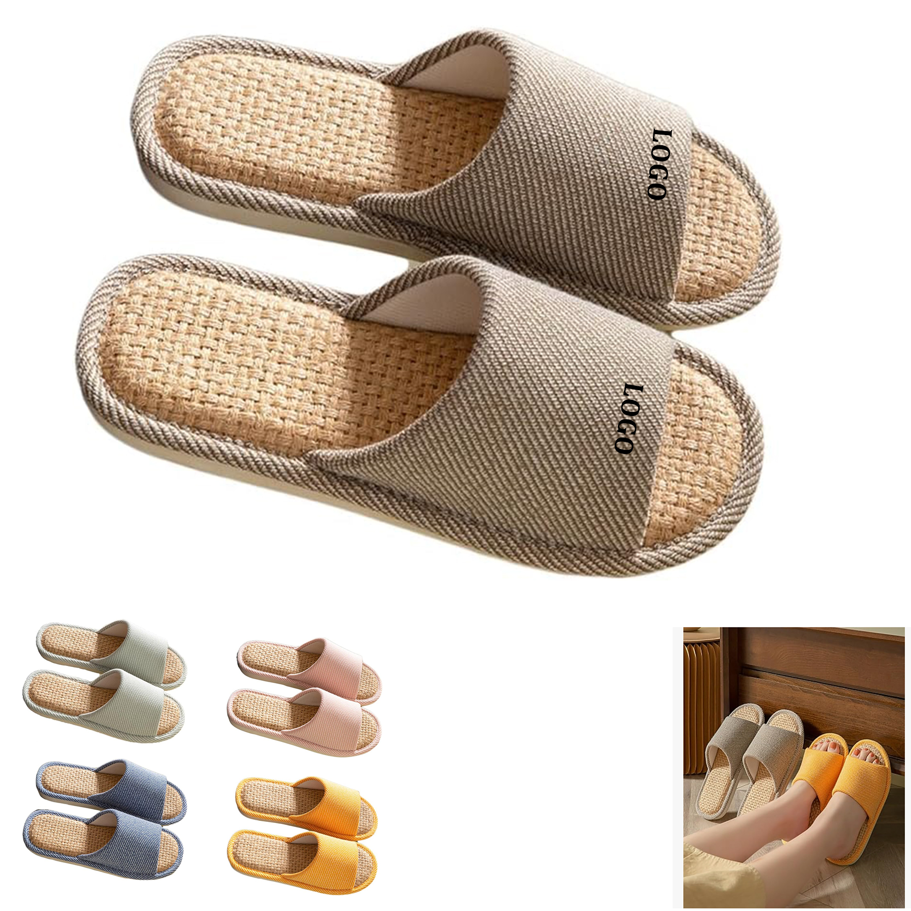 Linen Slippers 6