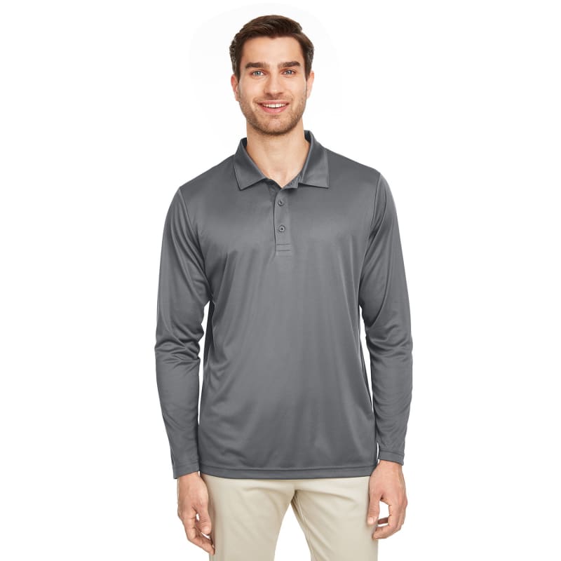 Team 365 Men's Zone Performance Long Sleeve Polo 18