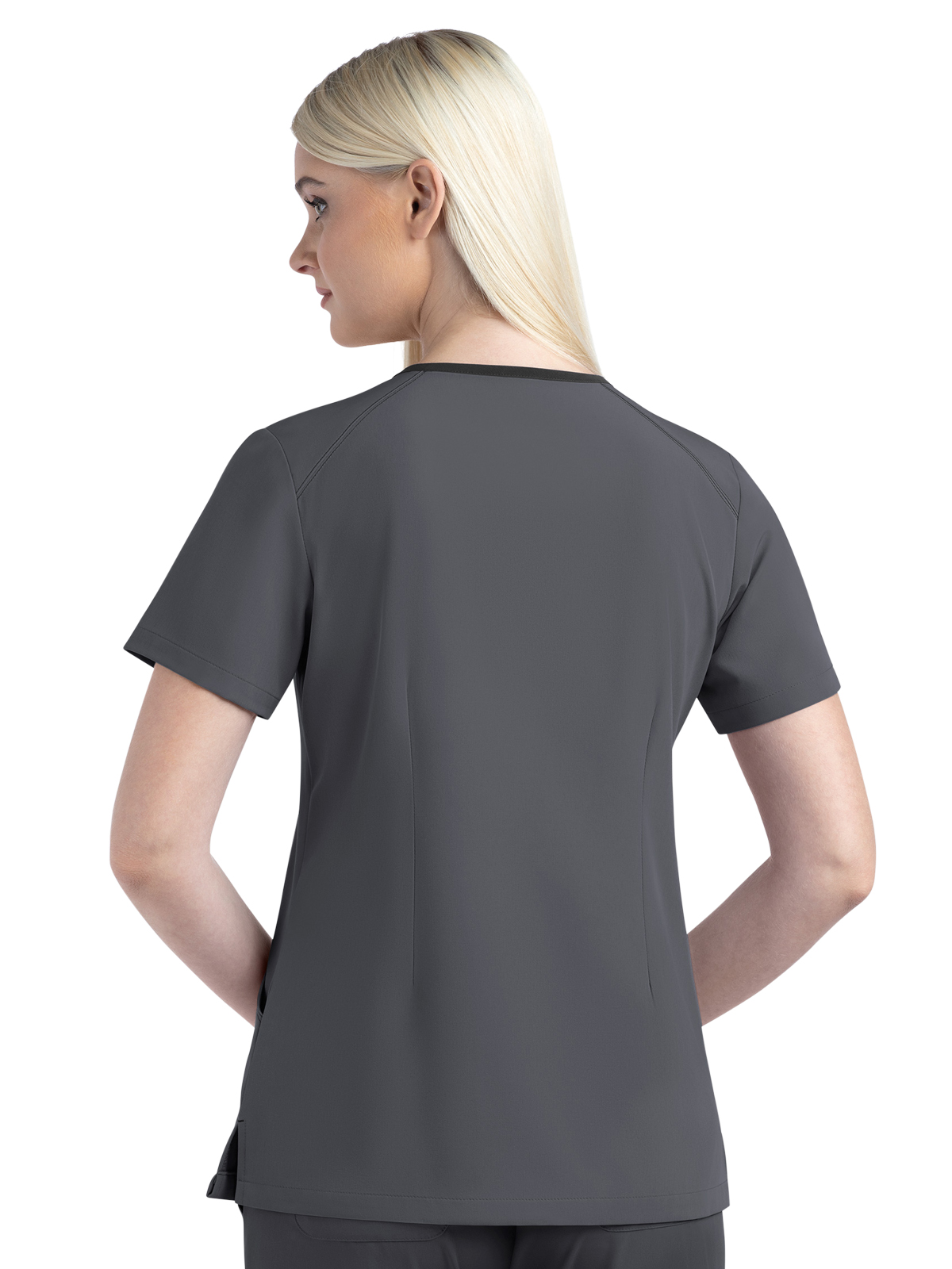 Maevn - Matrix Impulse - Women's Three-Pocket Contrast Stitching V-Neck Top 34