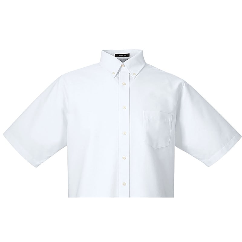UltraClub Men's Tall Classic Wrinkle-Resistant Short-Sleeve Oxford 15