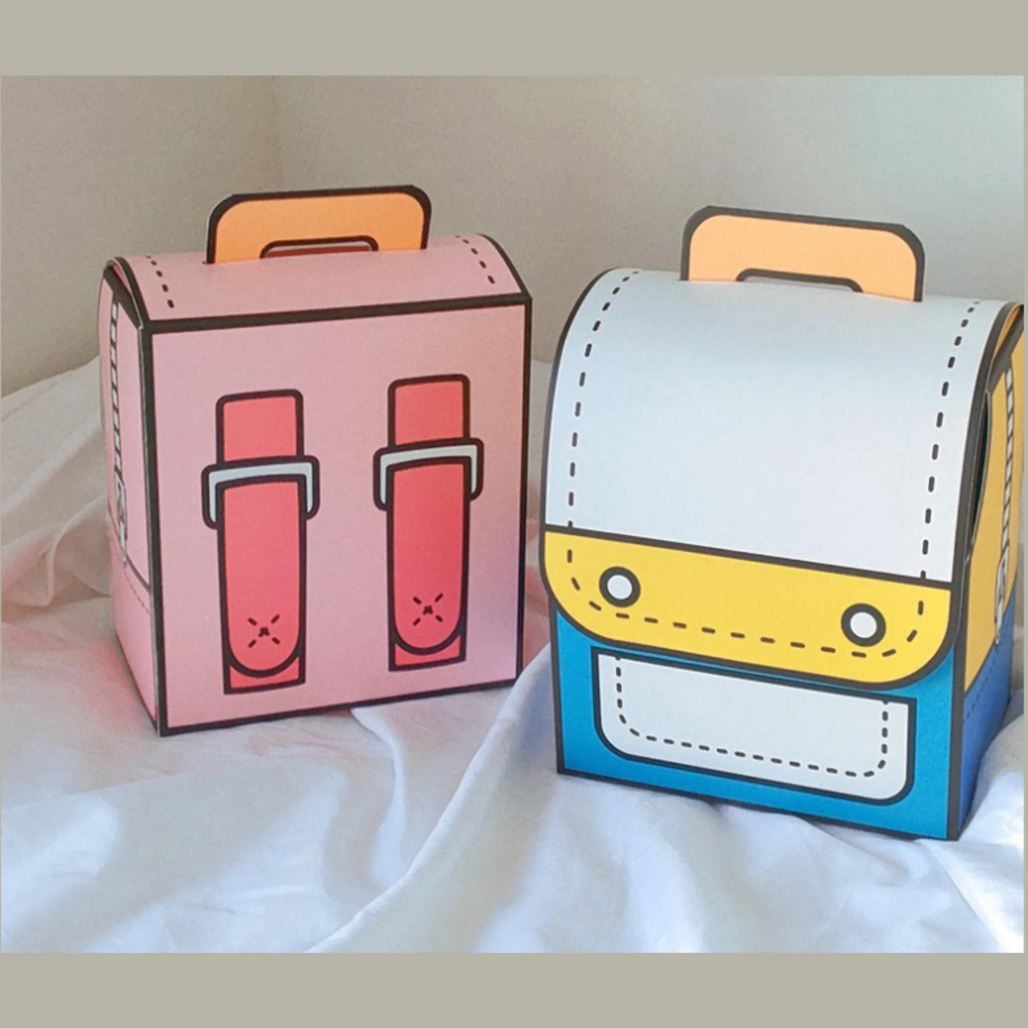 Customize Cartoon Schoolbag Candy Boxes For Students 5