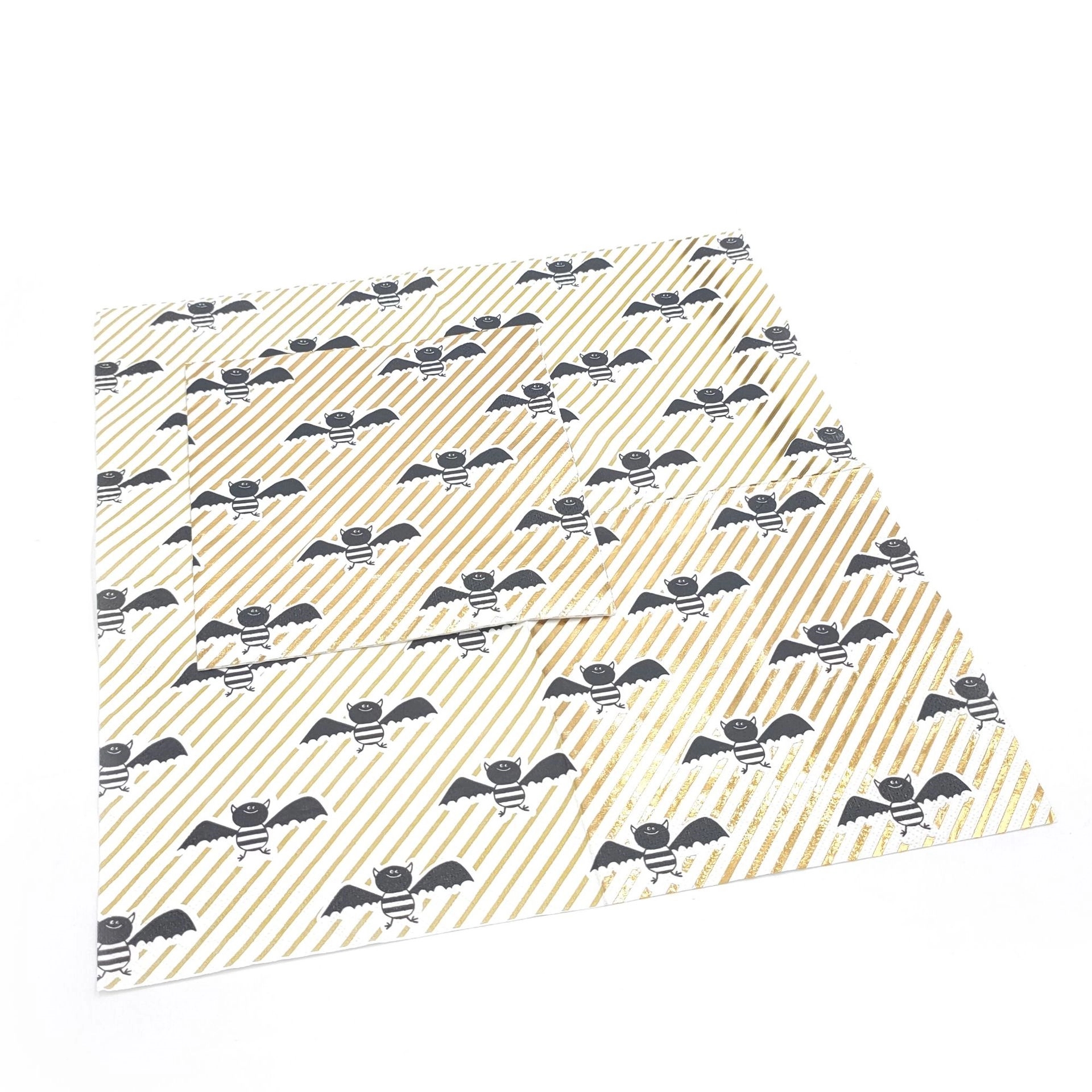 Custom Gold Foil Bee Disposable Paper Napkins 4