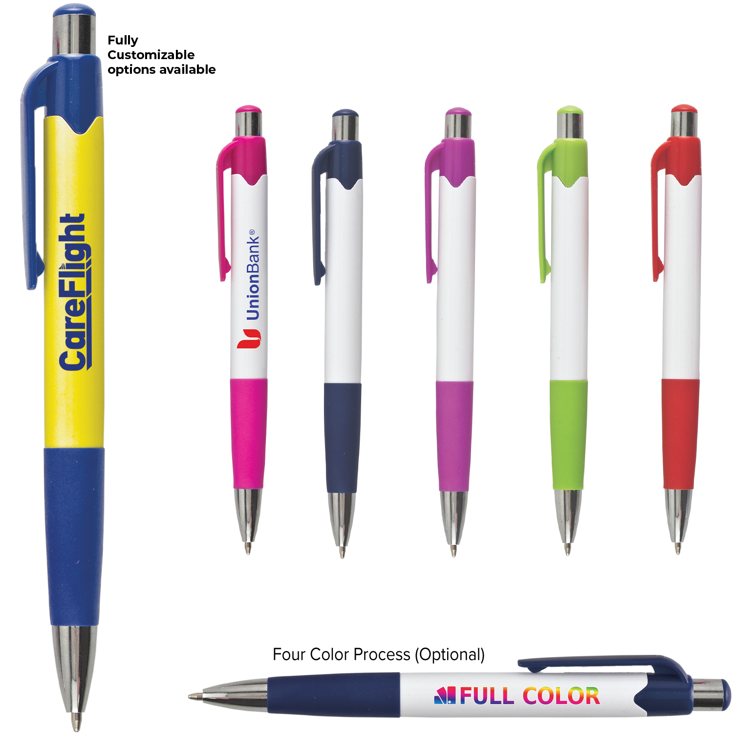 Carnival Gripper Pen With Colored Accents 3