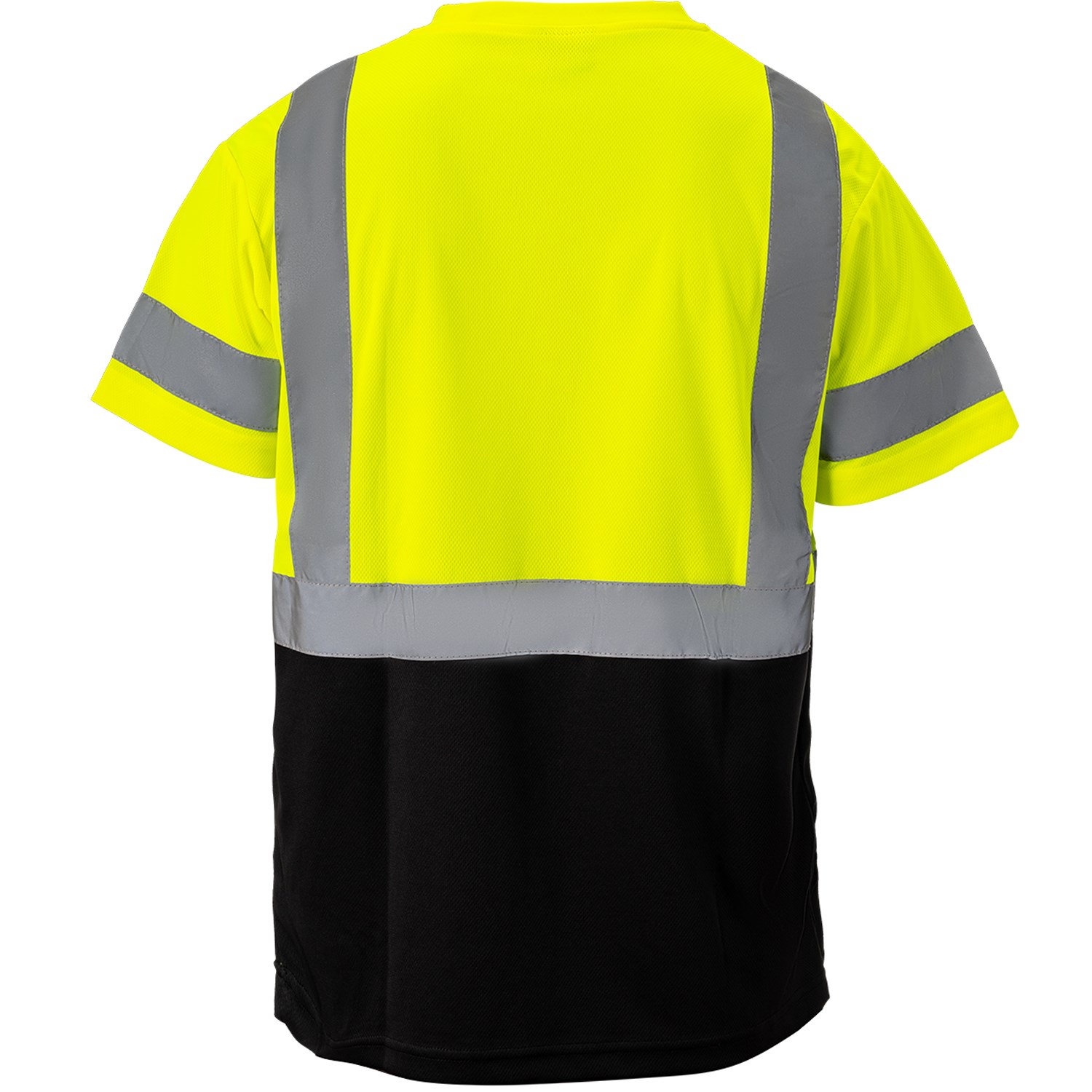 3.8 oz. Polyester Class 3 Color Block Reflective Tape Safety T-Shirt with Pocket 1
