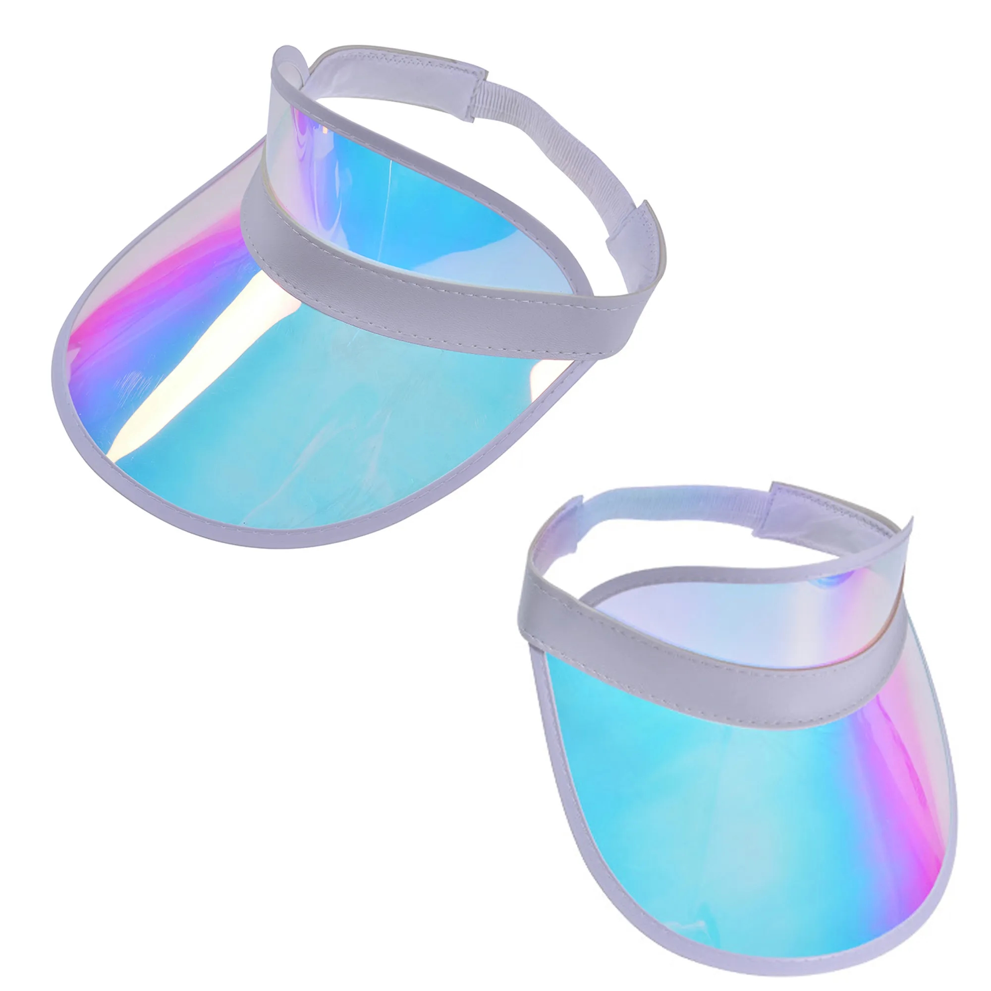 PVC Colored Sun Visor Hat 4