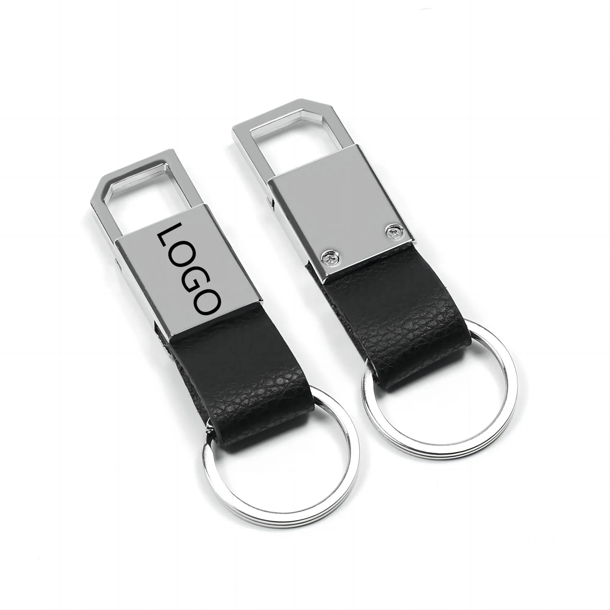 Leather Metal Waist Keychain 3