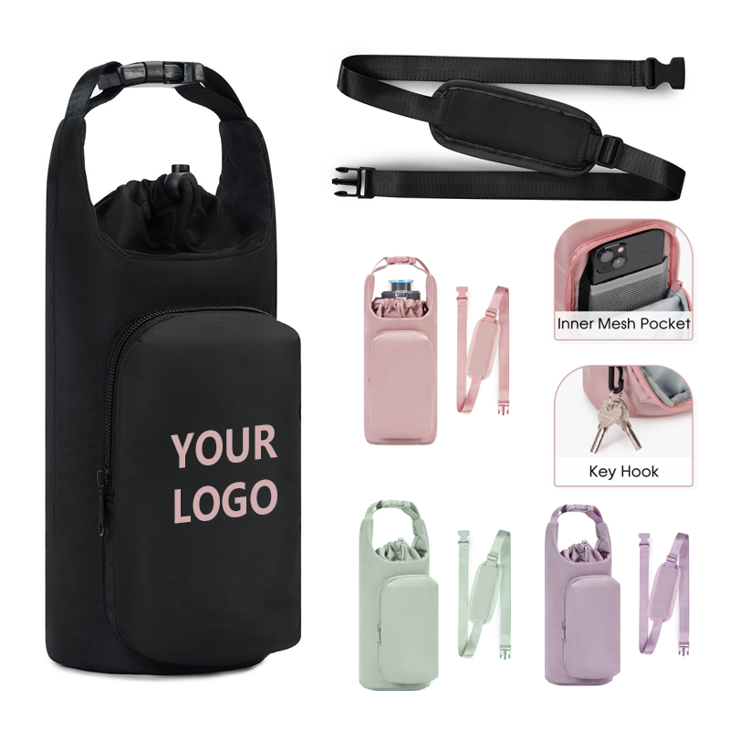 Outdoor Sports Water Bottle Bag With Mobile phone Pouch 7