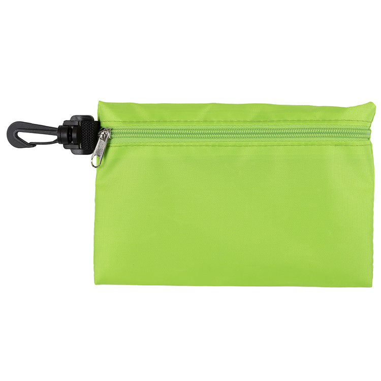 "Ariel" 12 Piece Safety Kit in Zipper Pouch with Carabiner Attachment 9