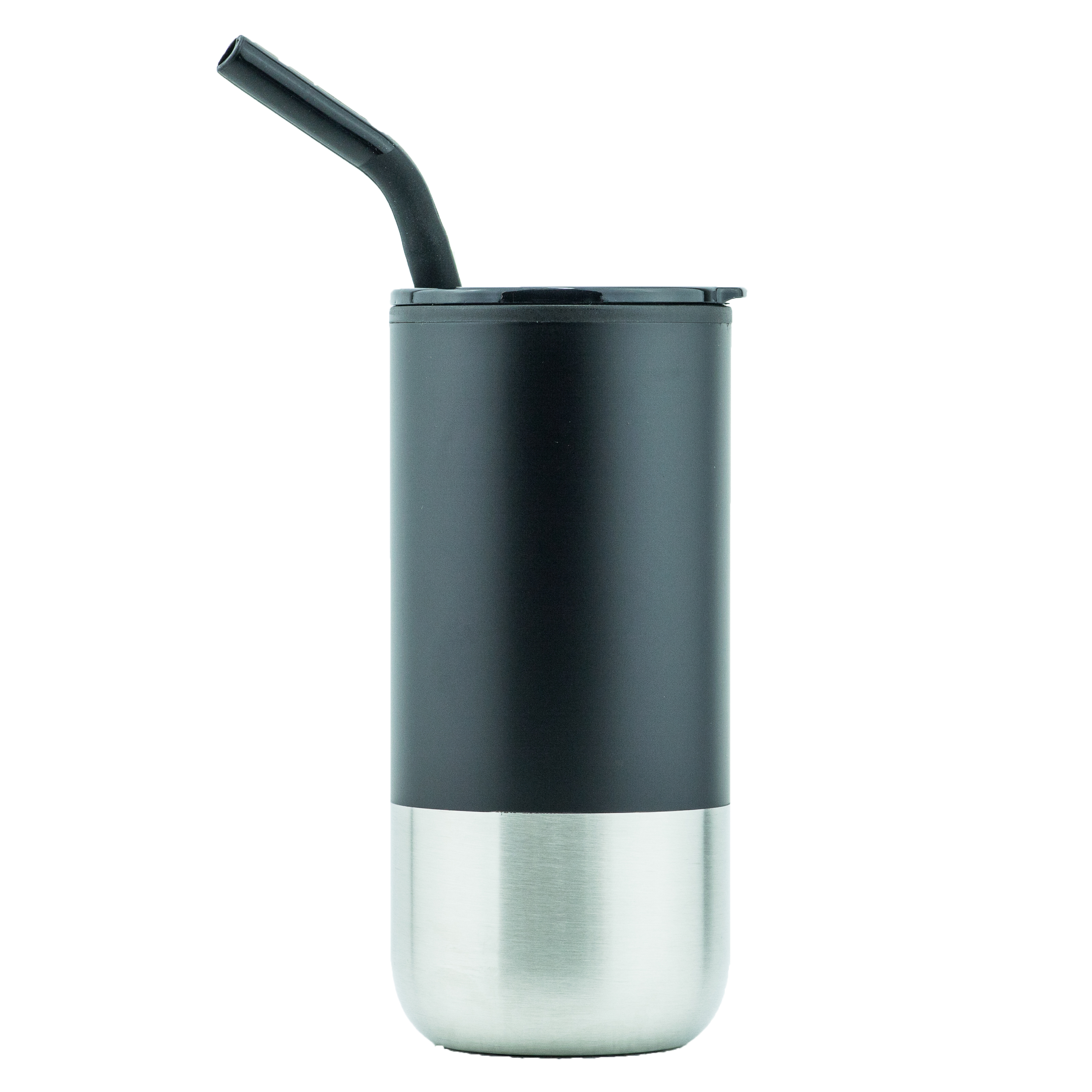 Newport 16oz Double Walled SS/PP Tumbler with Straw (Black)