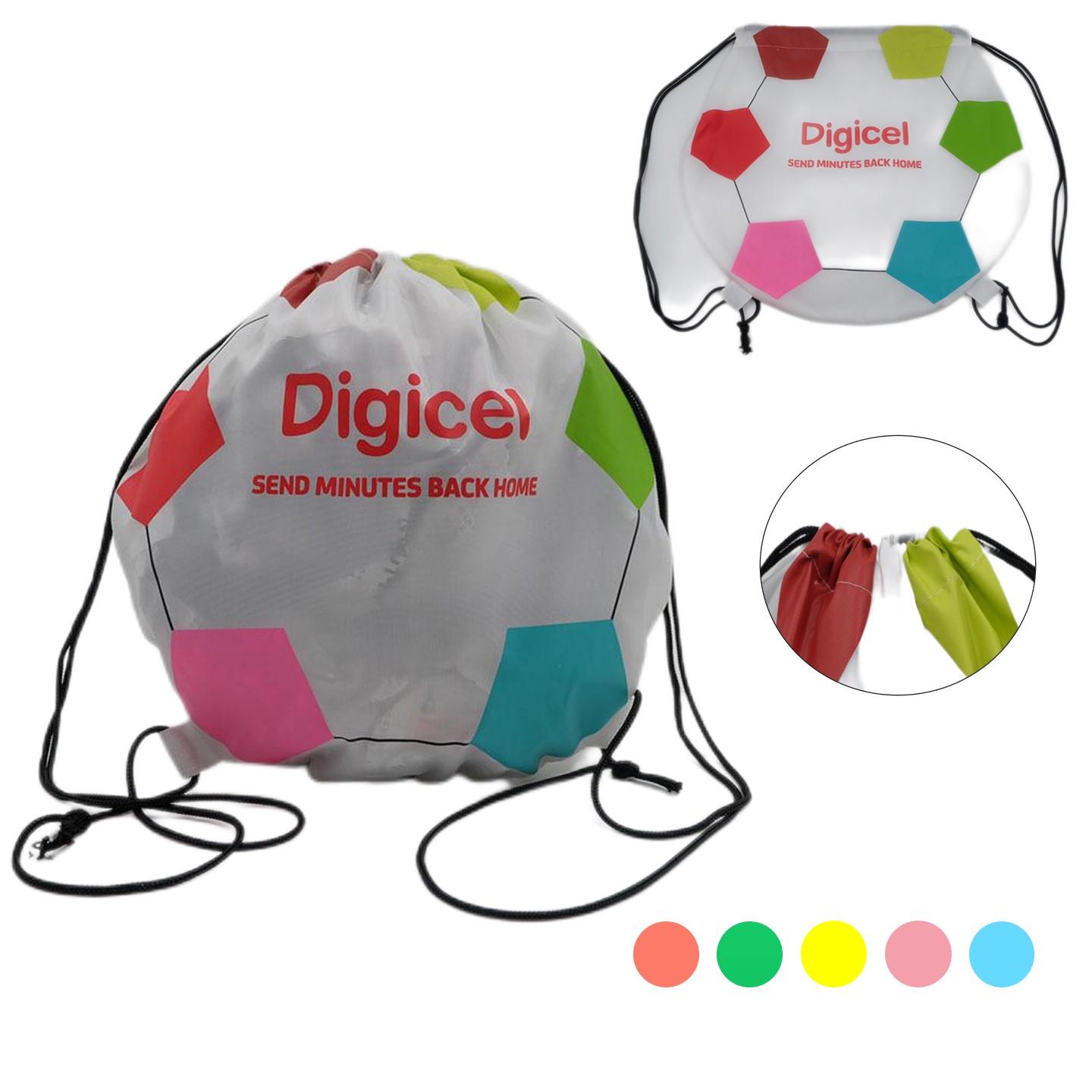 Ball Shape Drawstring Backpack 2