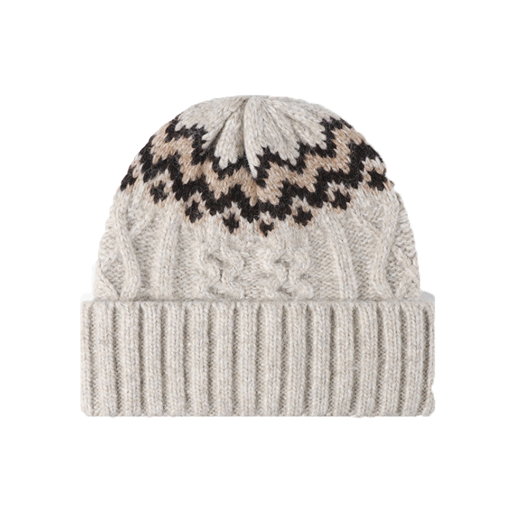 Striped Patterned knitted Beanie Hat 2