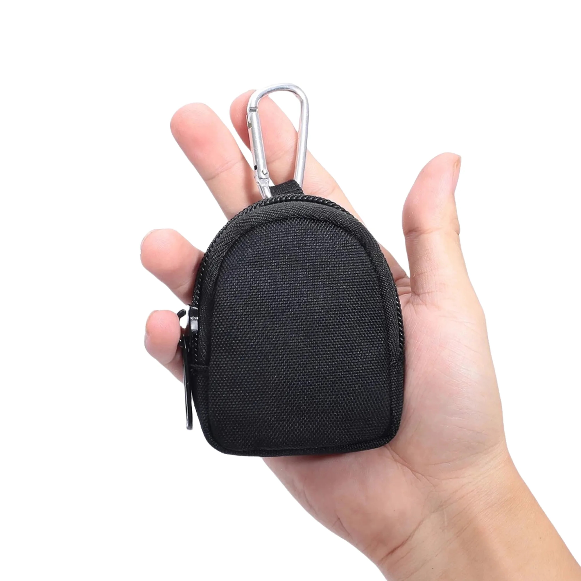 Custom Carabiner Leather Pocket Coin Purse 8