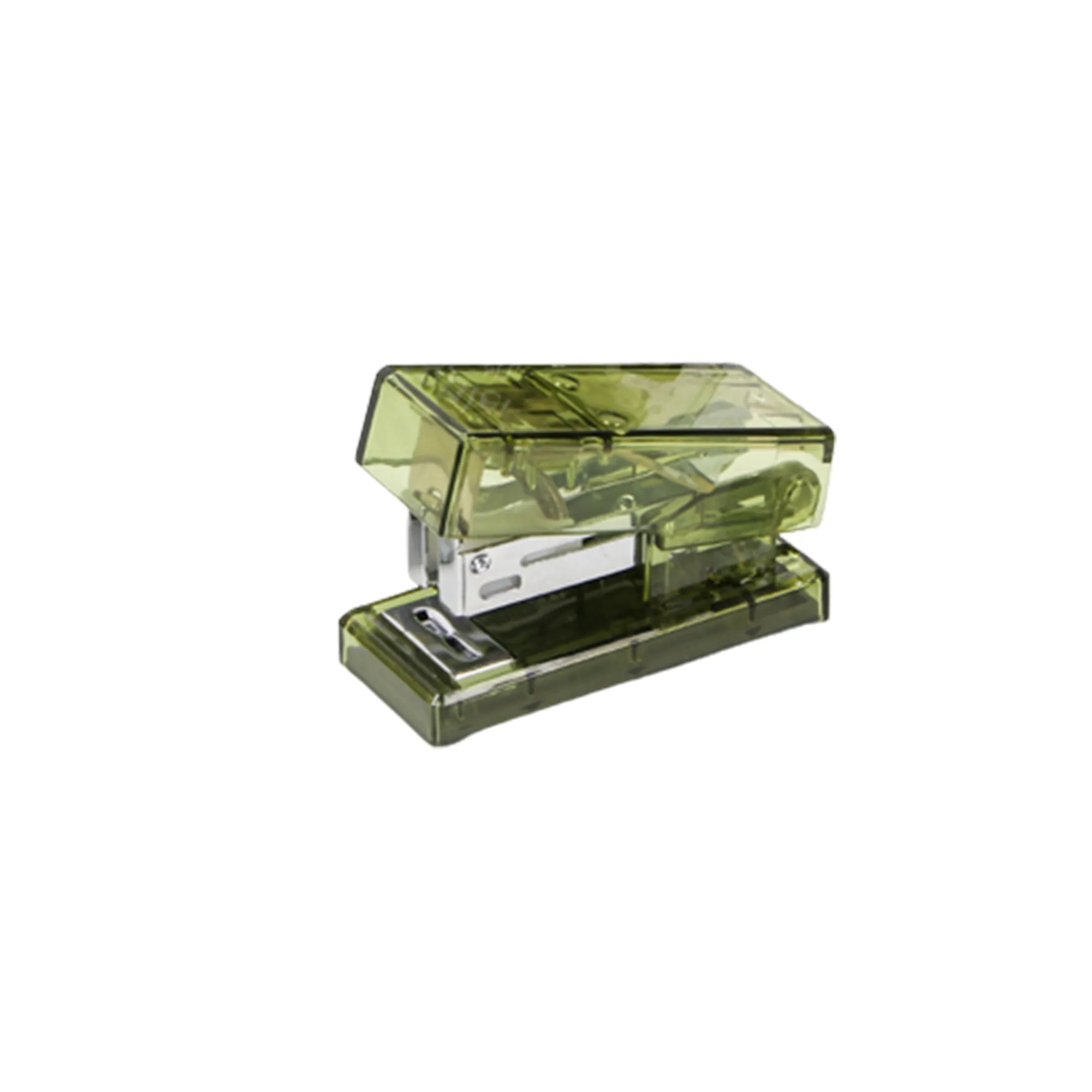 Small Handheld Transparent Stapler With Staples 3