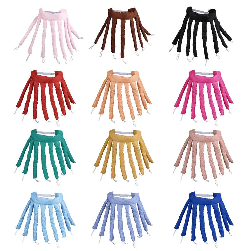 Head-Mounted Elastic Hair Curlers 2