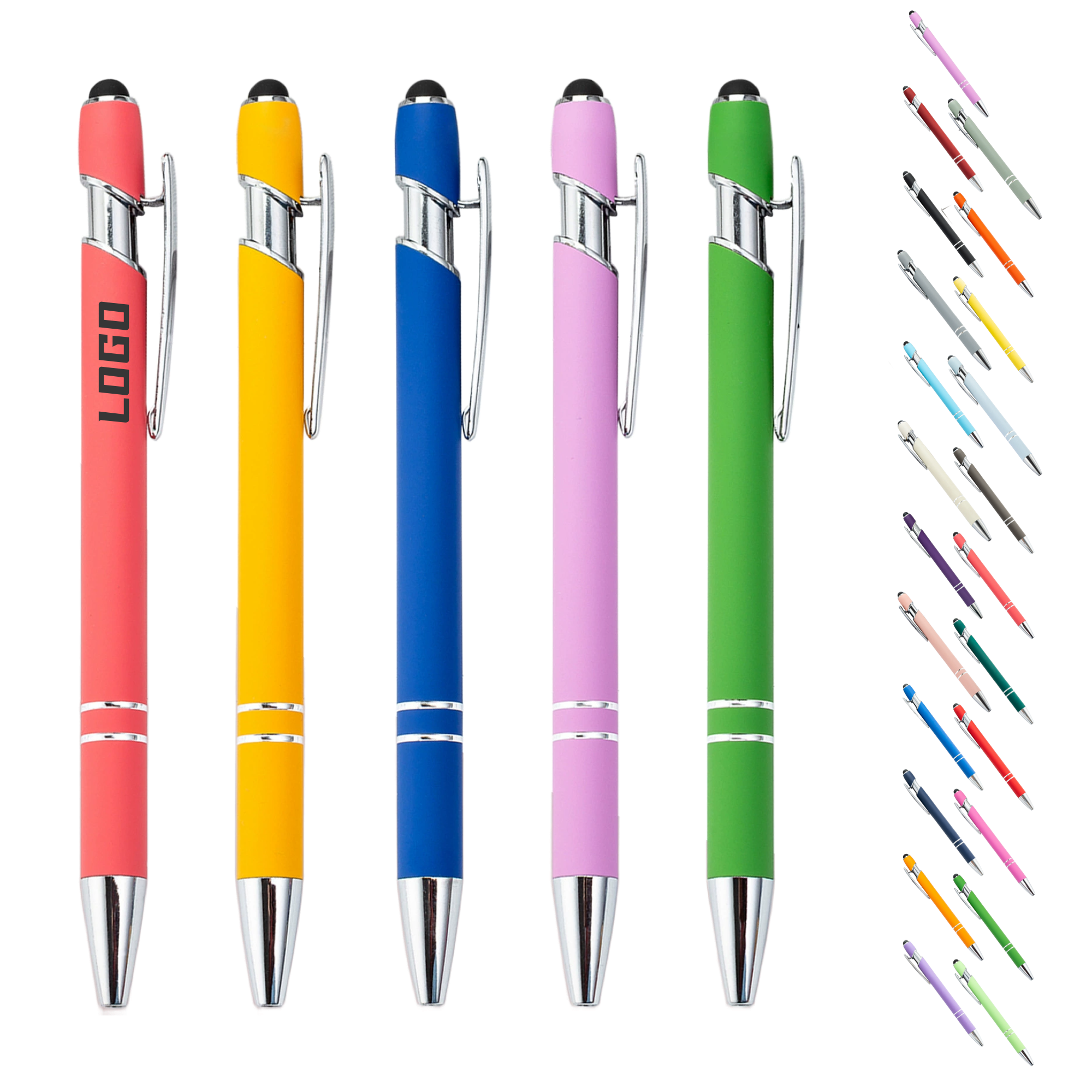 Custom Aluminum Push-Button Stylus Pen 1
