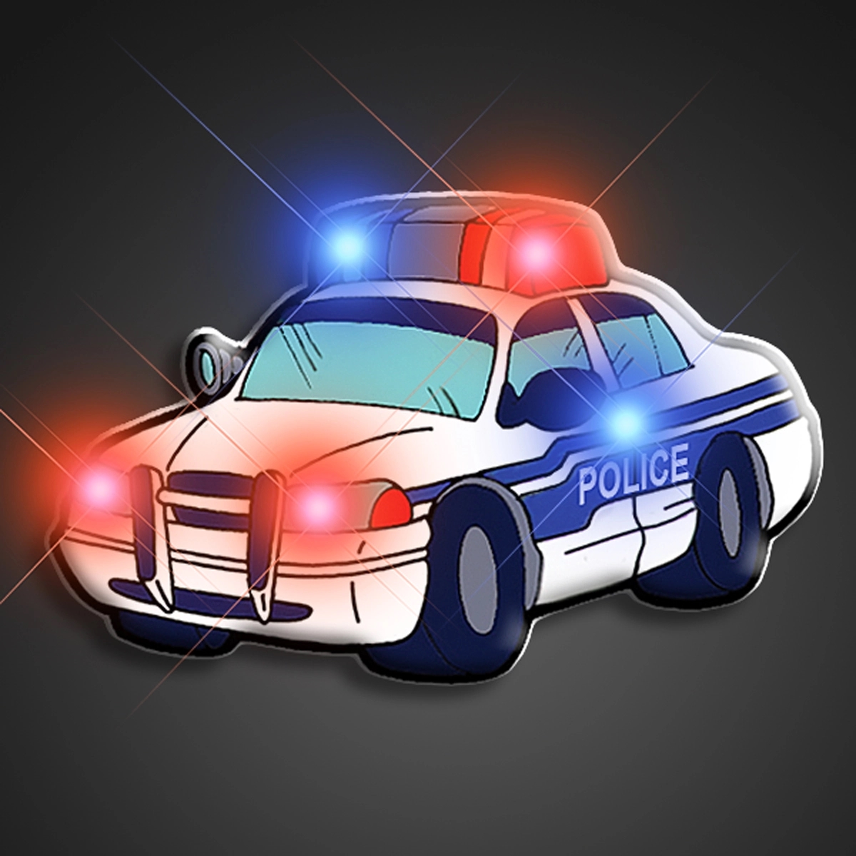 Police Car Flashing Pin 2