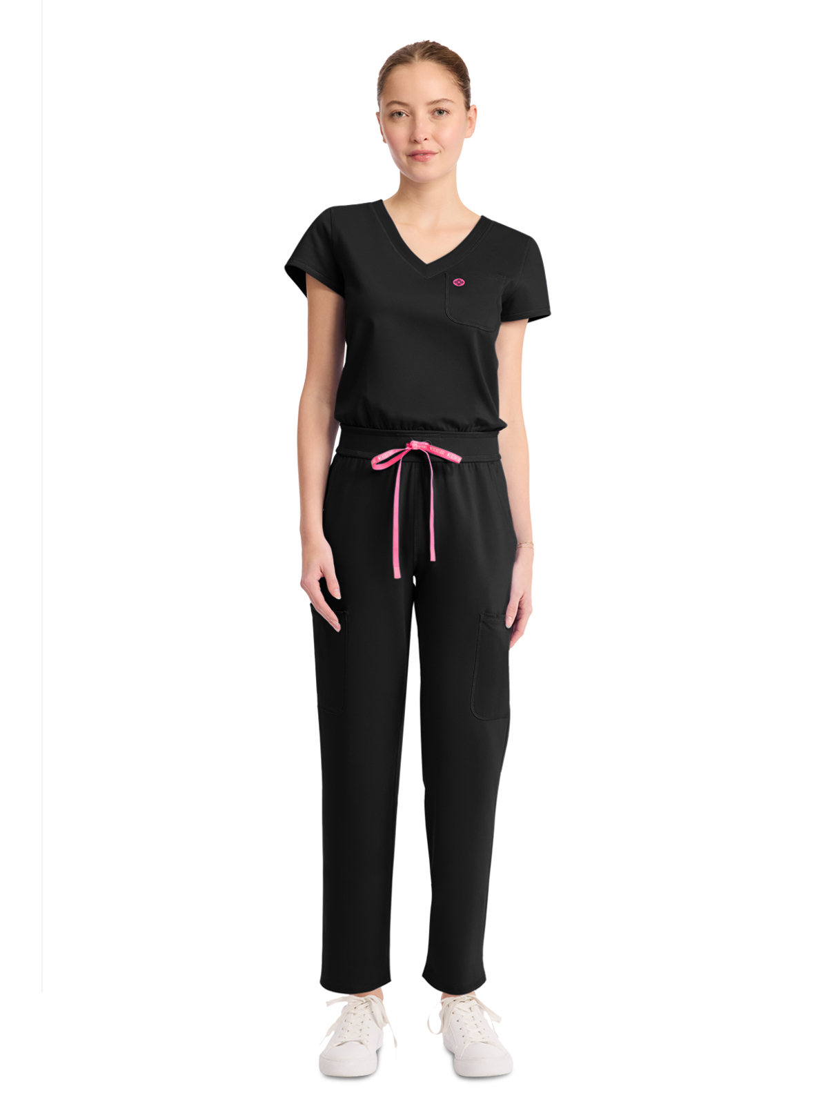 Med Couture - MC AMP KNIT - Women's 5-Pocket V-Neck Jumpsuit 9