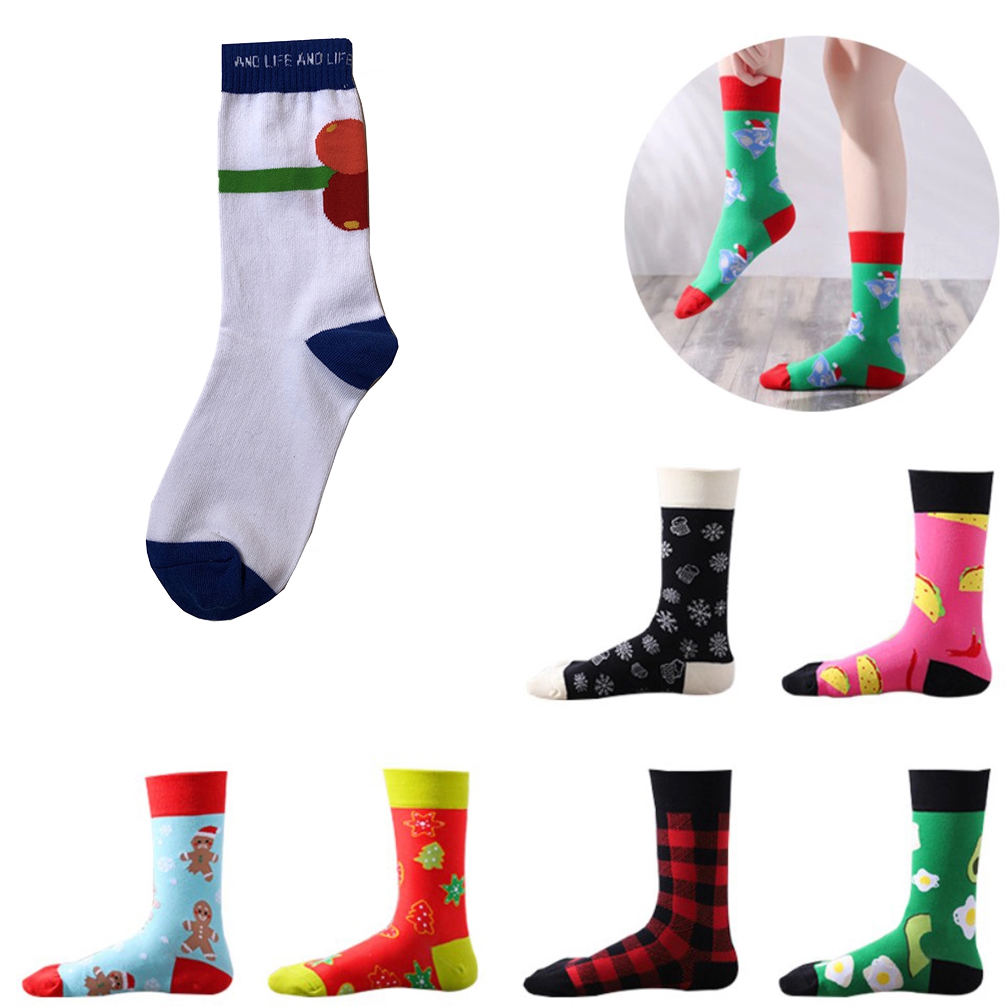 Custom Knit Cotton Socks 2