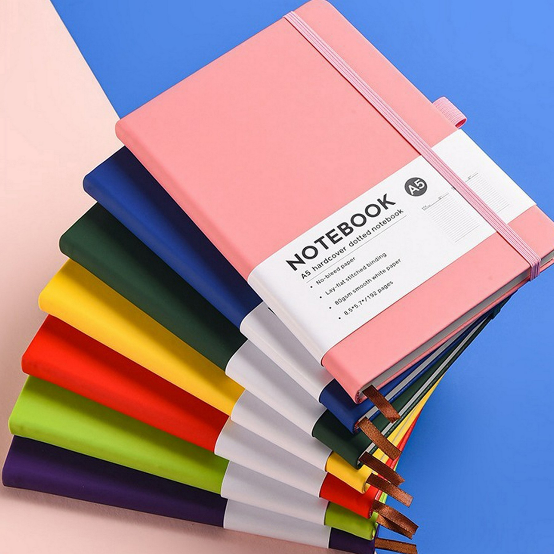 A5 PU Leather Notebook With Tie 2