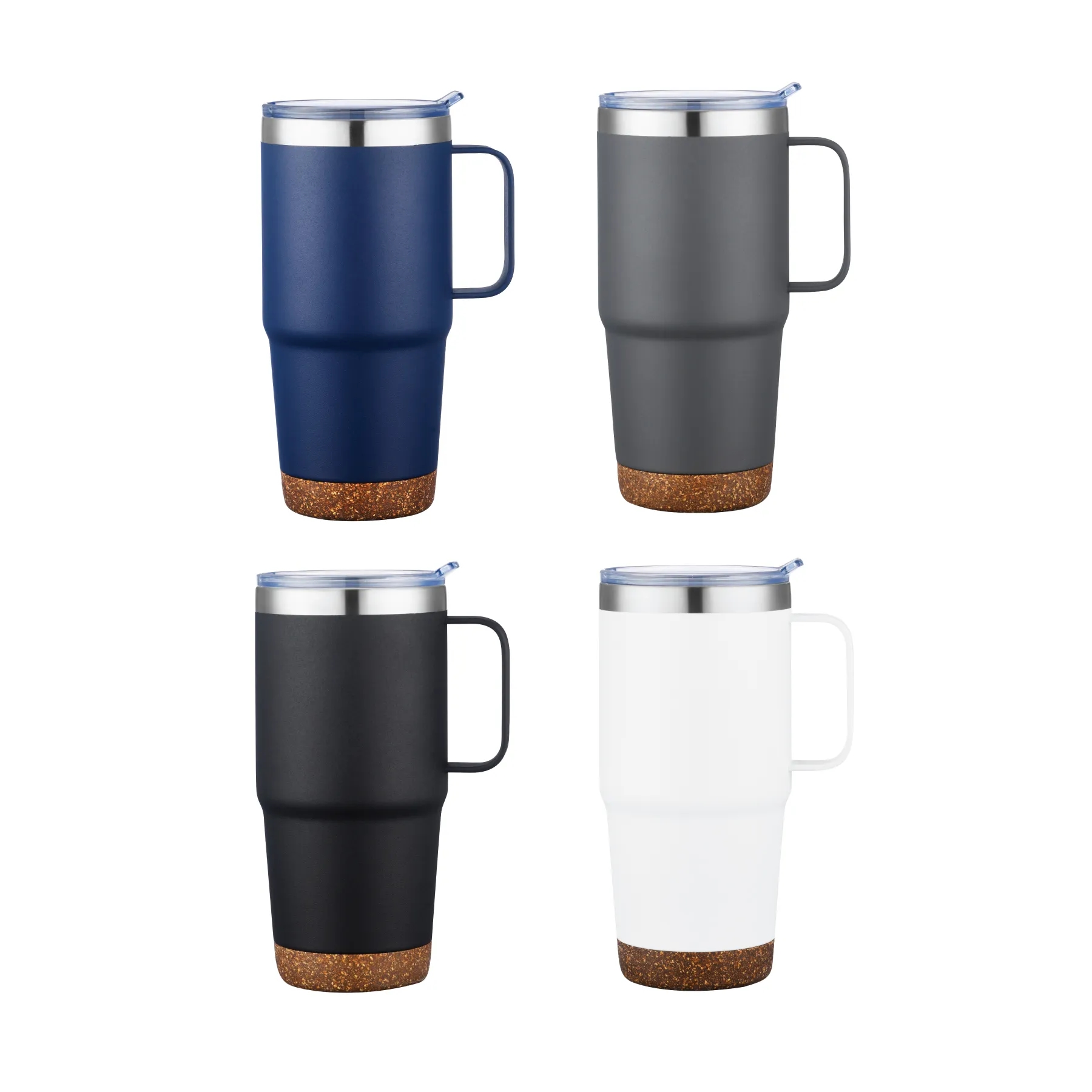 24oz Stainless Travel Mug with Cork Bottom