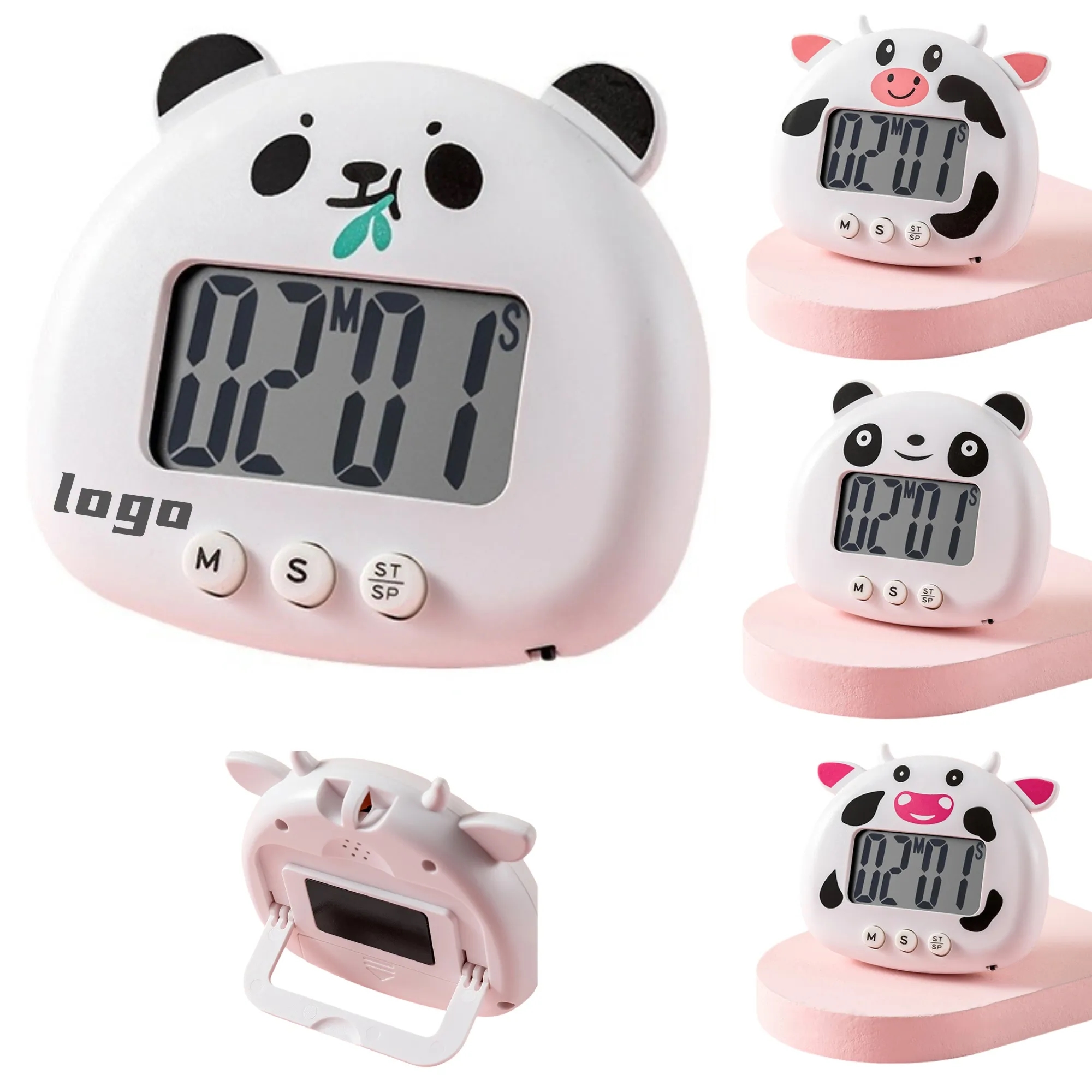 Cartoon Animal Digital Timer Magnetic Family Kitchen Promo