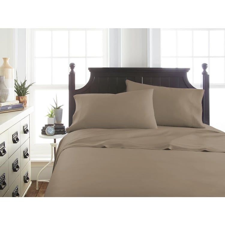 Bamboo Bed Sheet Sets - Taupe California King 4 Piece 1