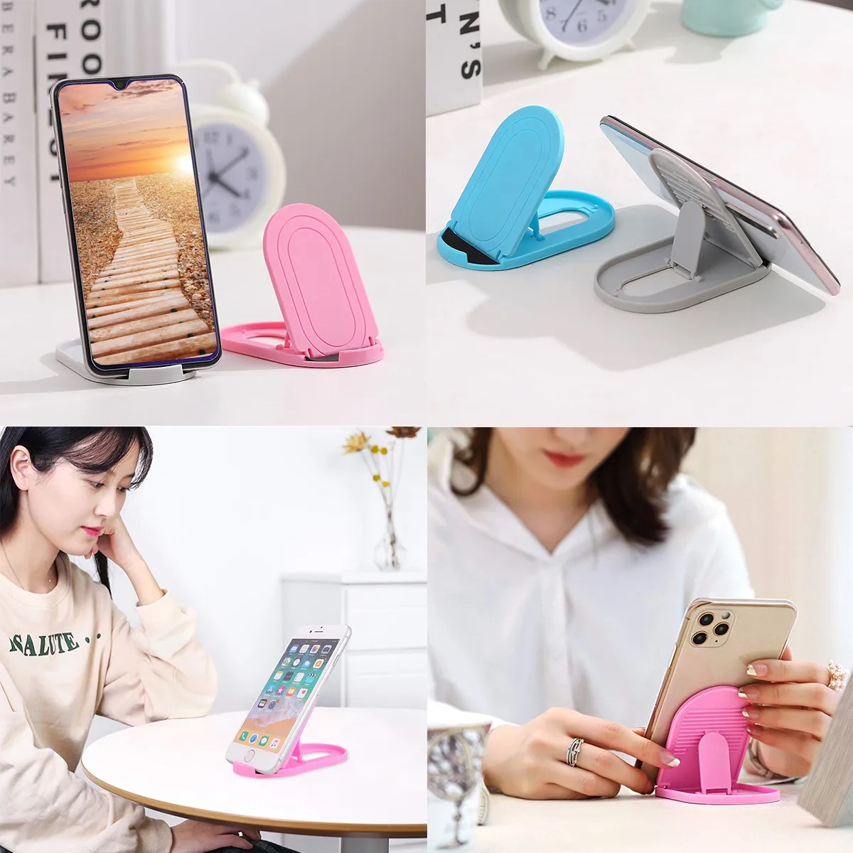 Mini Foldable Multi-Angle Adjustable Desktop Phone Holder 5