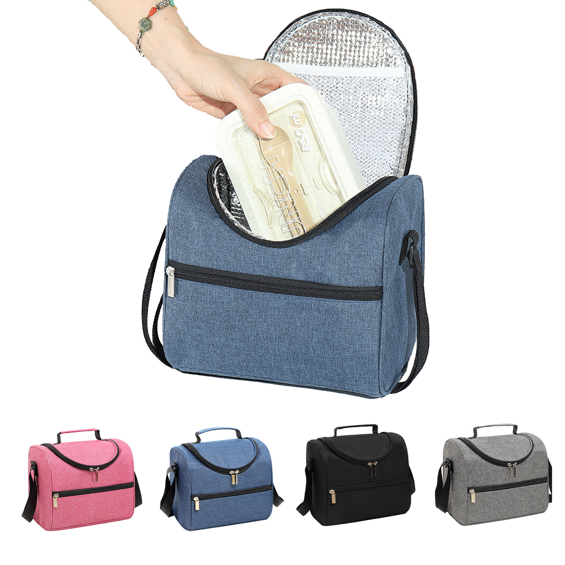 Insulated Lunch Bag with Shoulder Strap 2