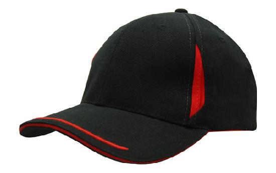 Brushed Heavy Cotton with Crown Inserts, Peak Trim & Sandwich 5