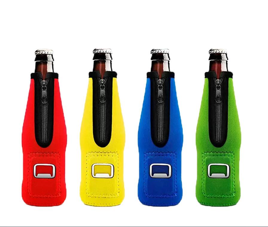 Beer Bottle Insulator Sleeve Keeps Beer Cold with Opener 3