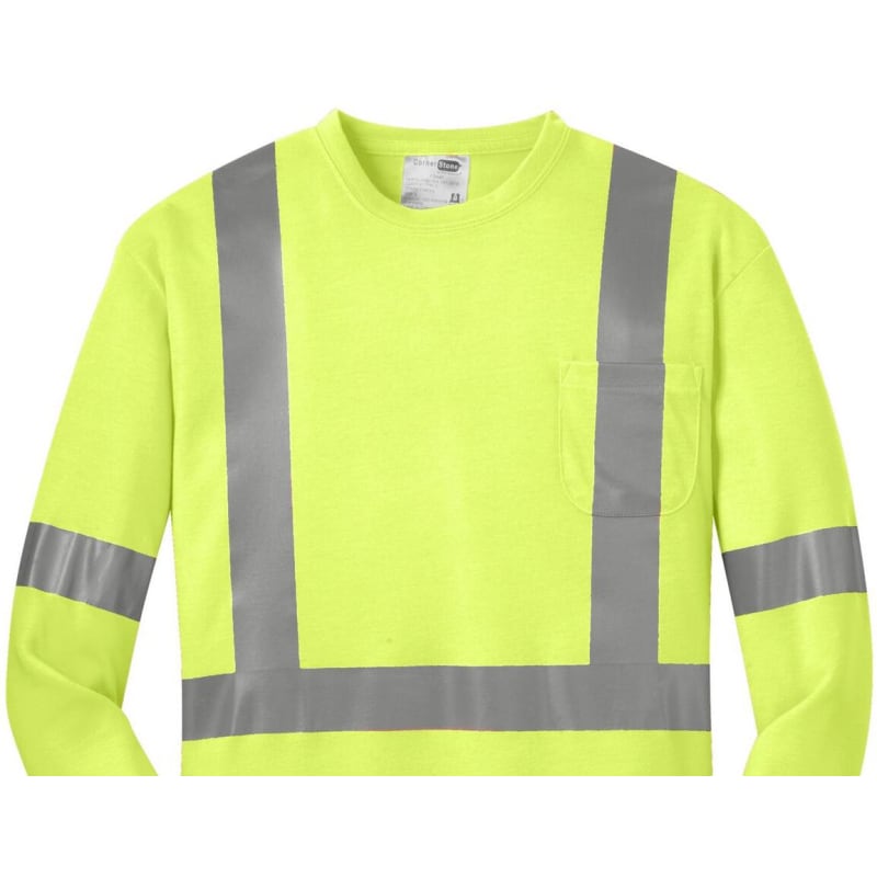 CornerStone ANSI 107 Class 2 Long Sleeve Safety T-Shirt. 3