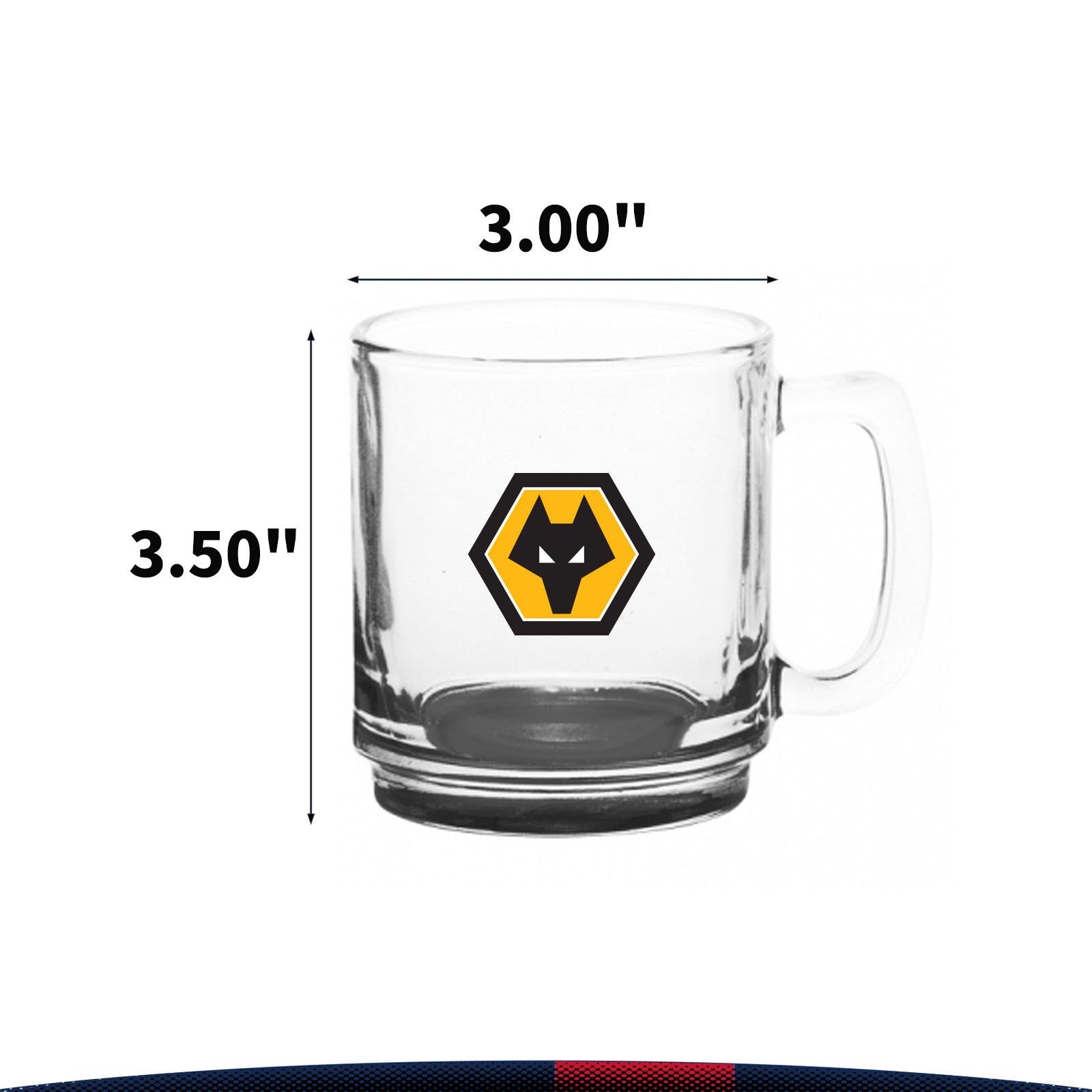 9 oz. Translucent Glass Coffee Mugs 8