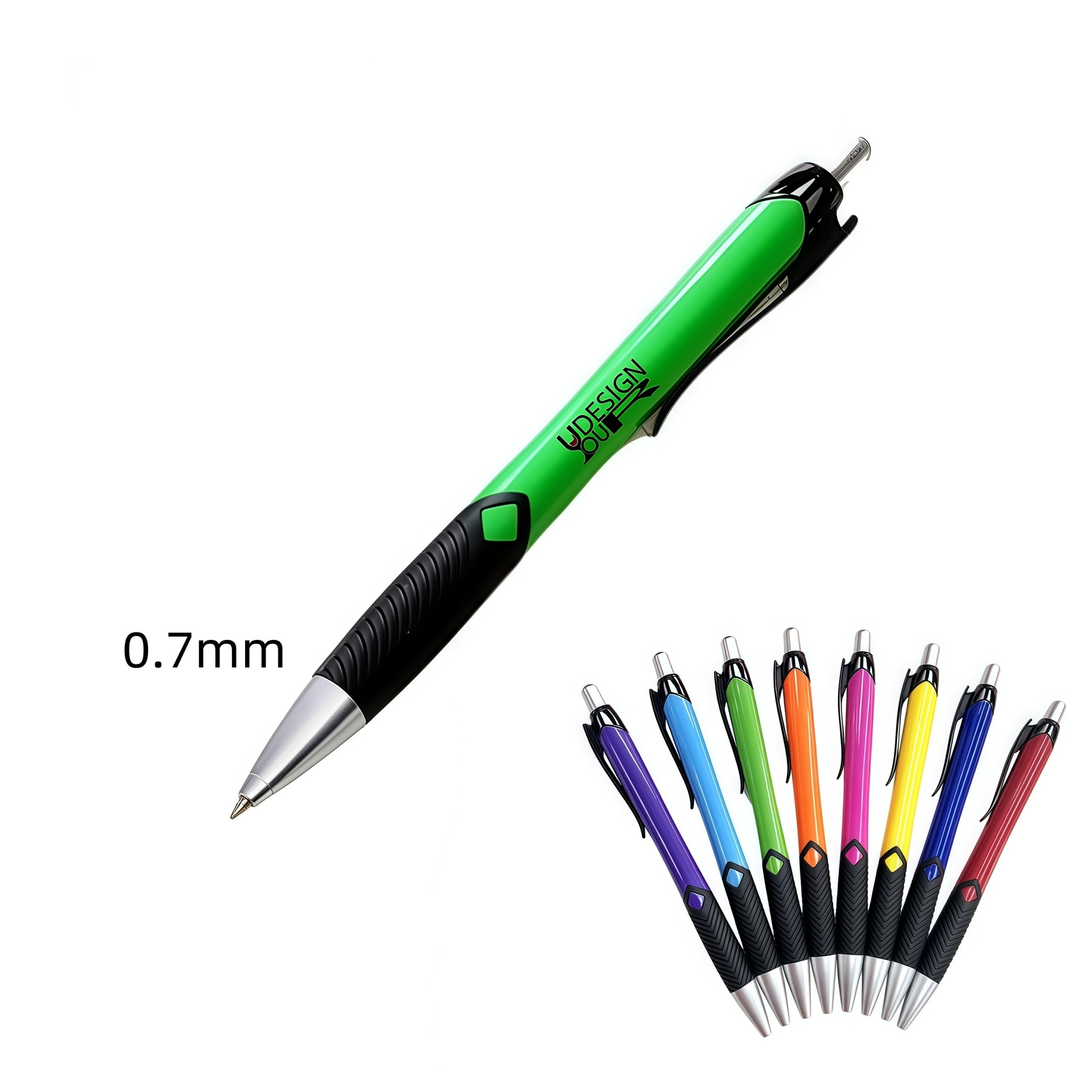 MOQ50 0.7mm Blue Ink Ballpoint Pen 2