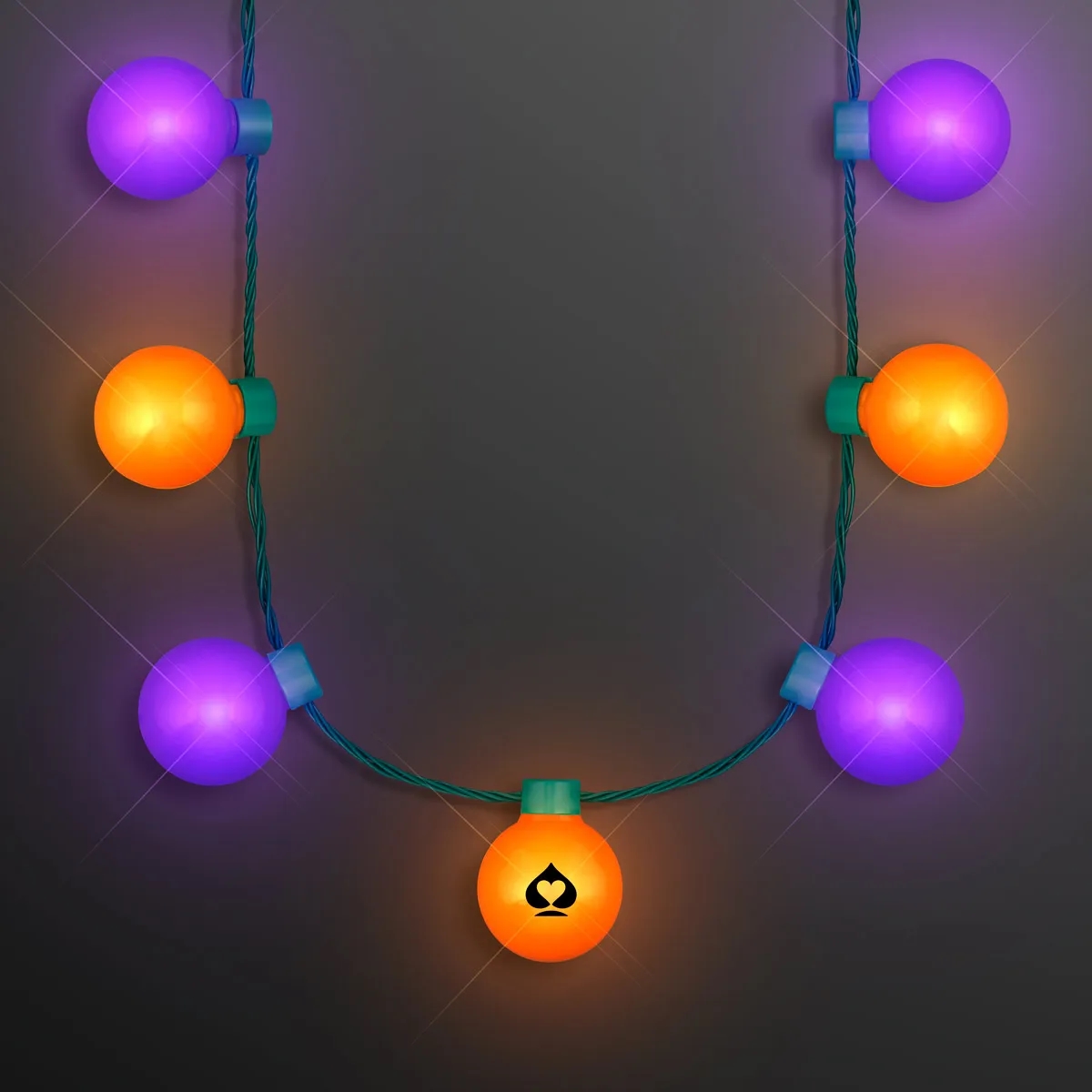 Halloween Light Globes Party Necklace 1