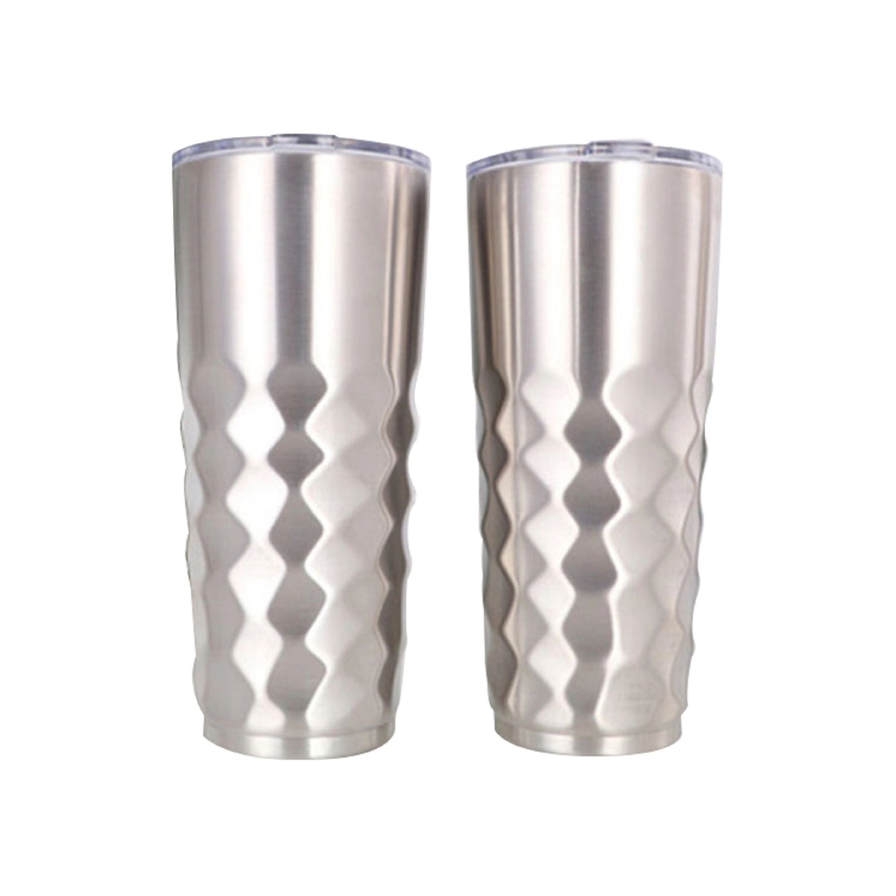 30OZ Silver Rhombus Insulated Vacuum Travel Mug 6