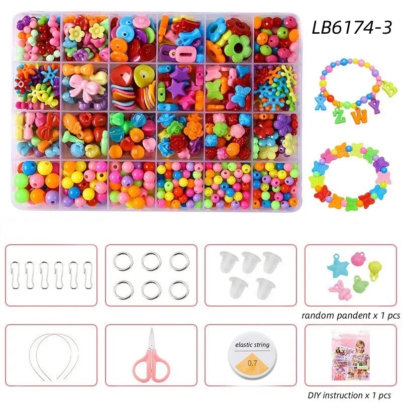 BULK Kids Jewelry Making Kit DIY Bracelet Set Beads Supplies 17