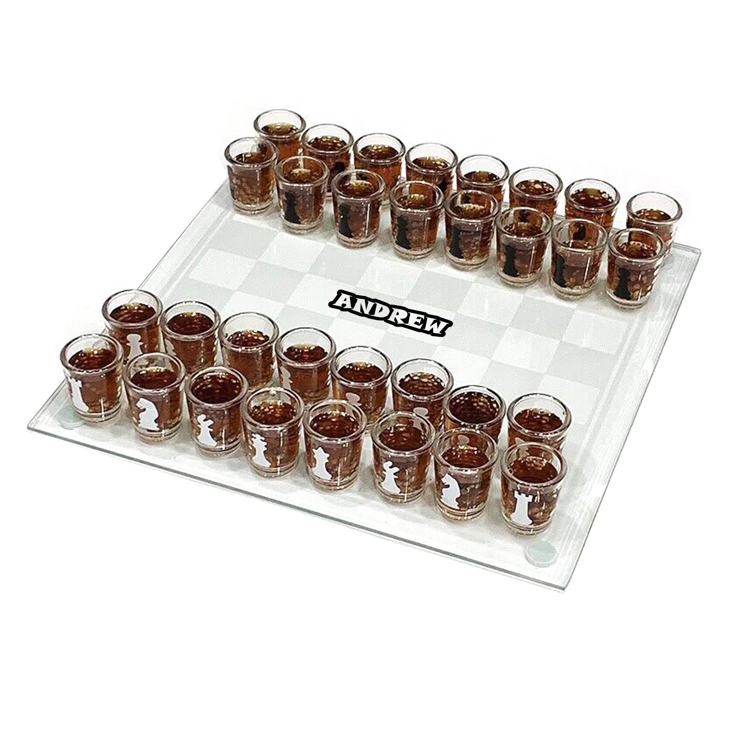 10oz Glass Drink Chess Set 5