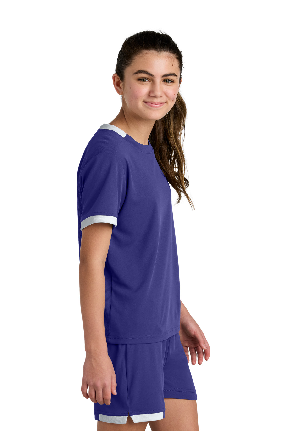 Sport-Tek Youth Club Short Sleeve Crew YST440 102