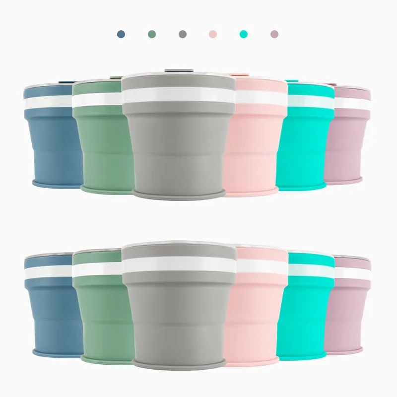 Collapsible Silicone Travel Coffee Cup 1