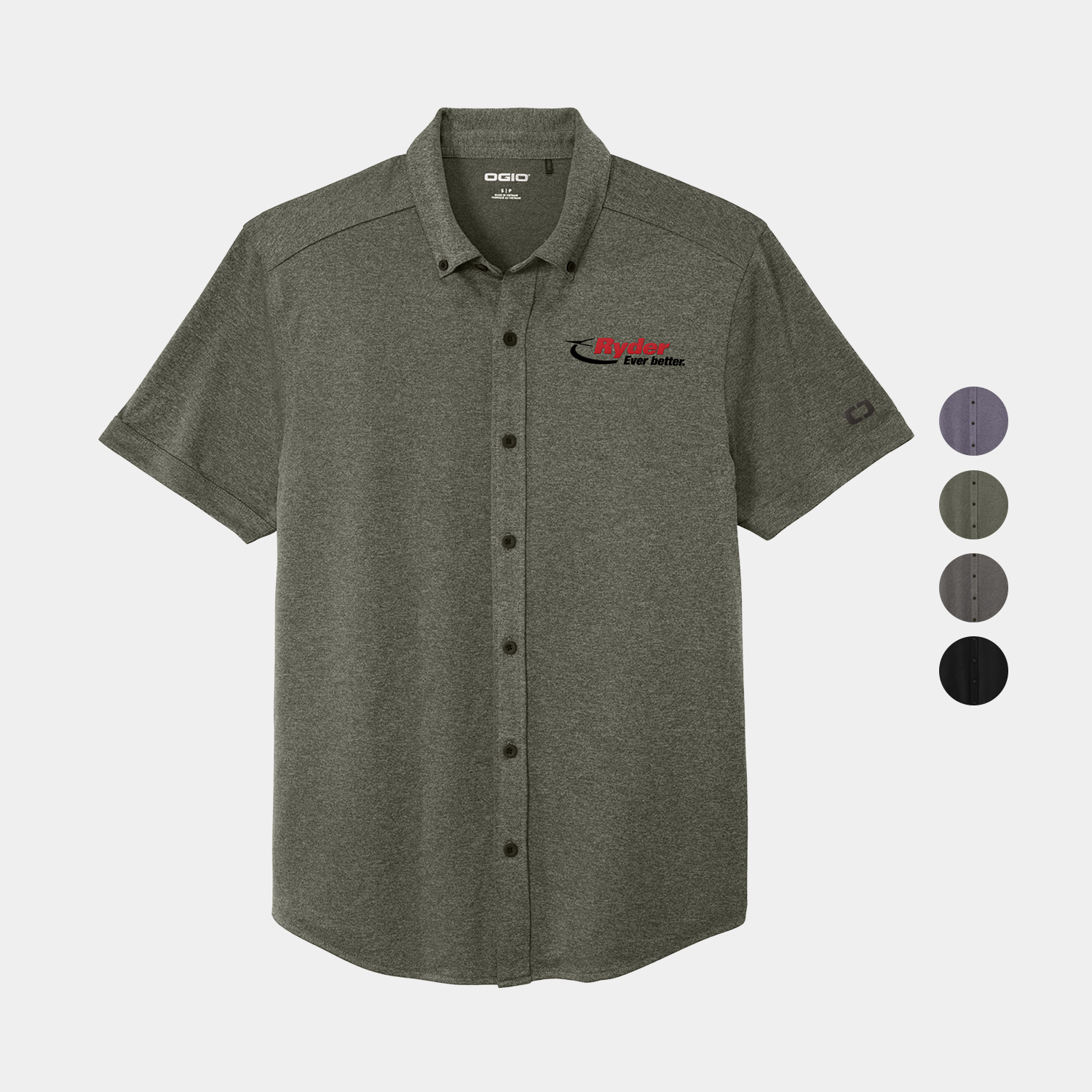 OGIO® Men's Full-Button Polo 5