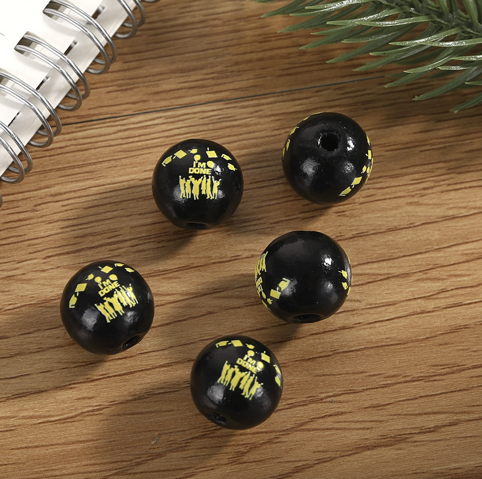 Custom 10mm Wooden Beads 4