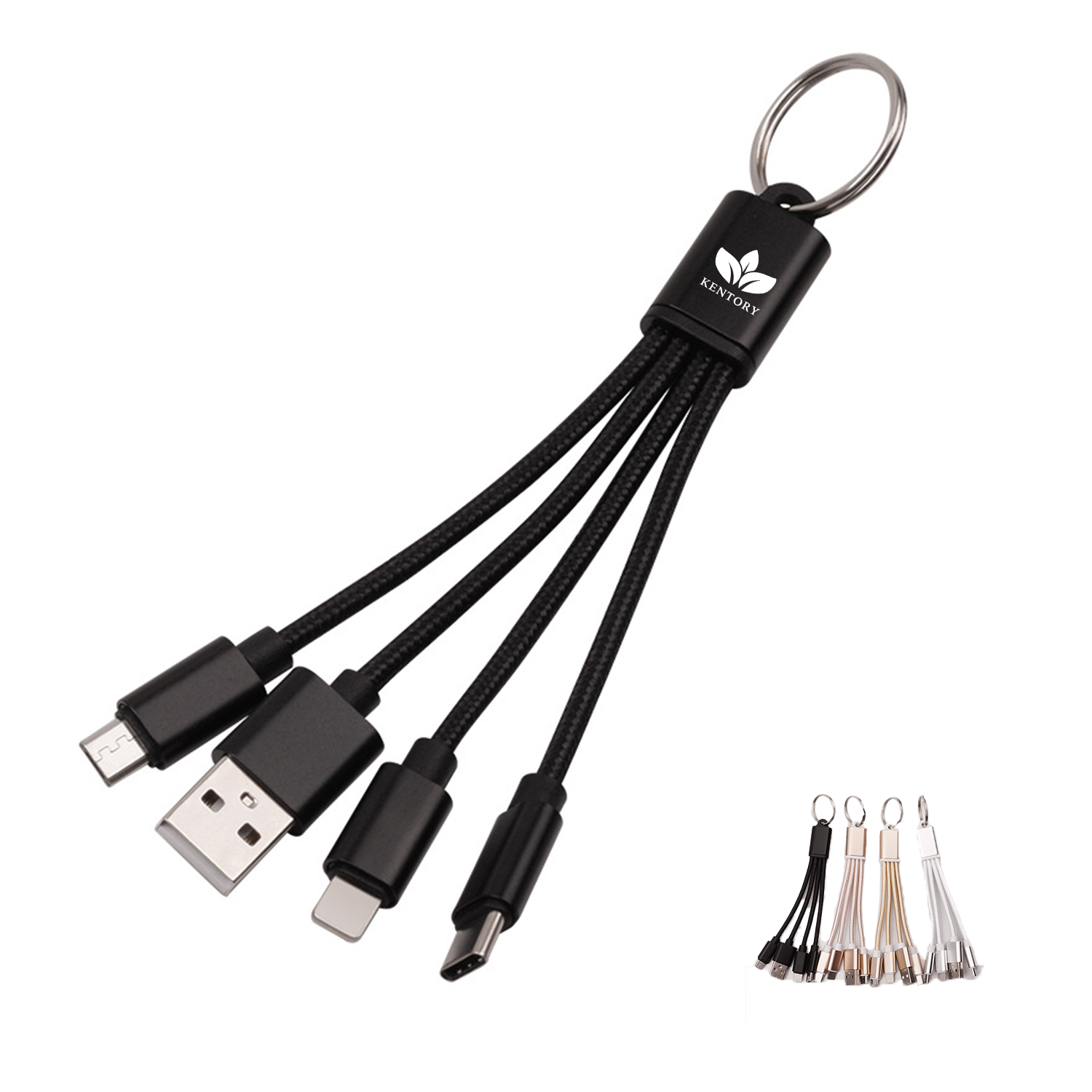 3 In 1 Charging Short Travel Keychain Cord 2