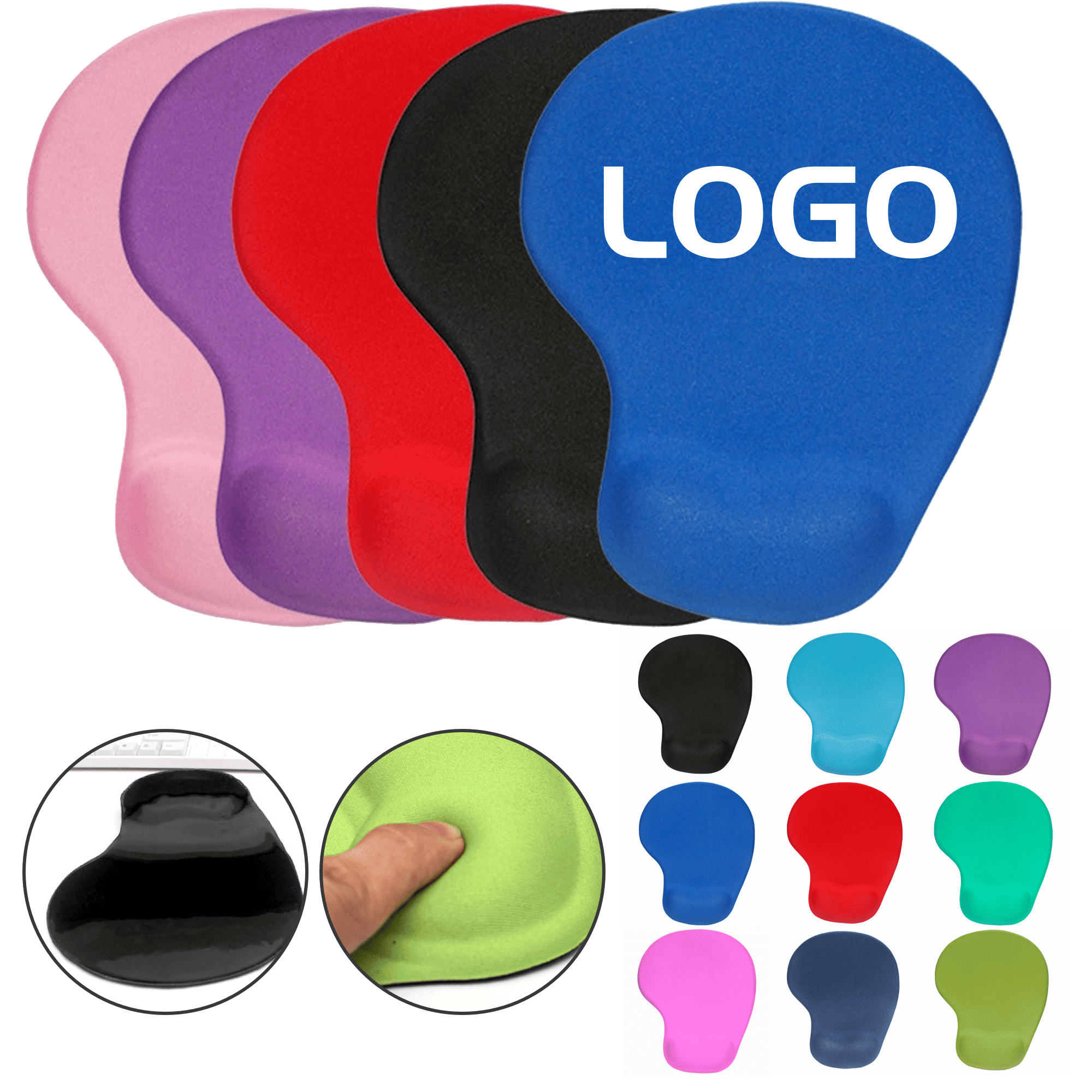Ergonomic Anti-Slip Gel Wrist Res Mouse Pad 2