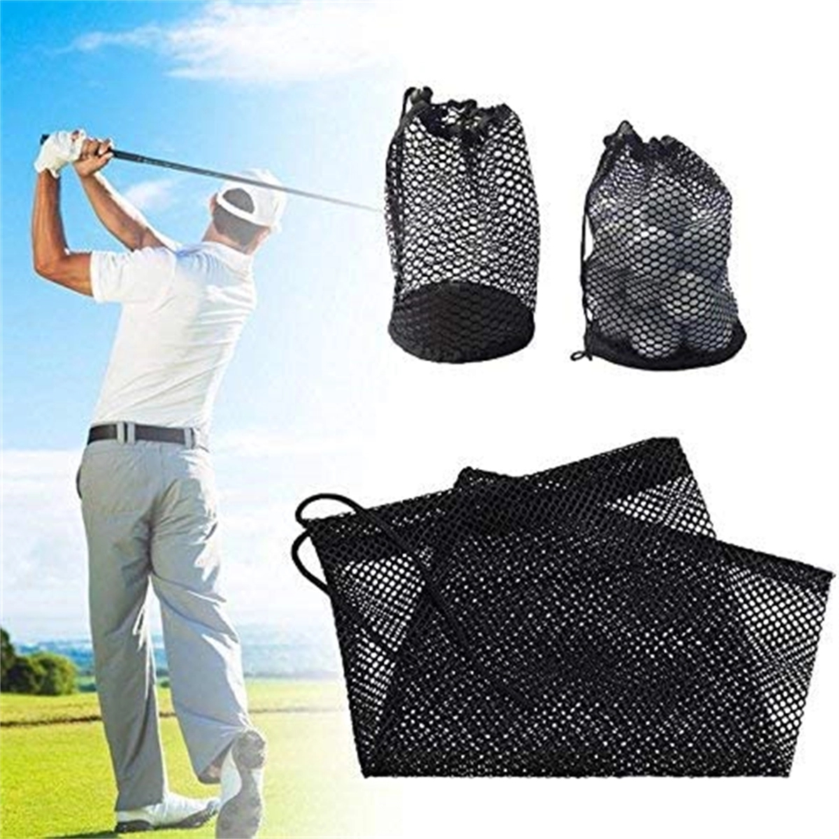 Small Mesh Bags With Drawstring Cord 3