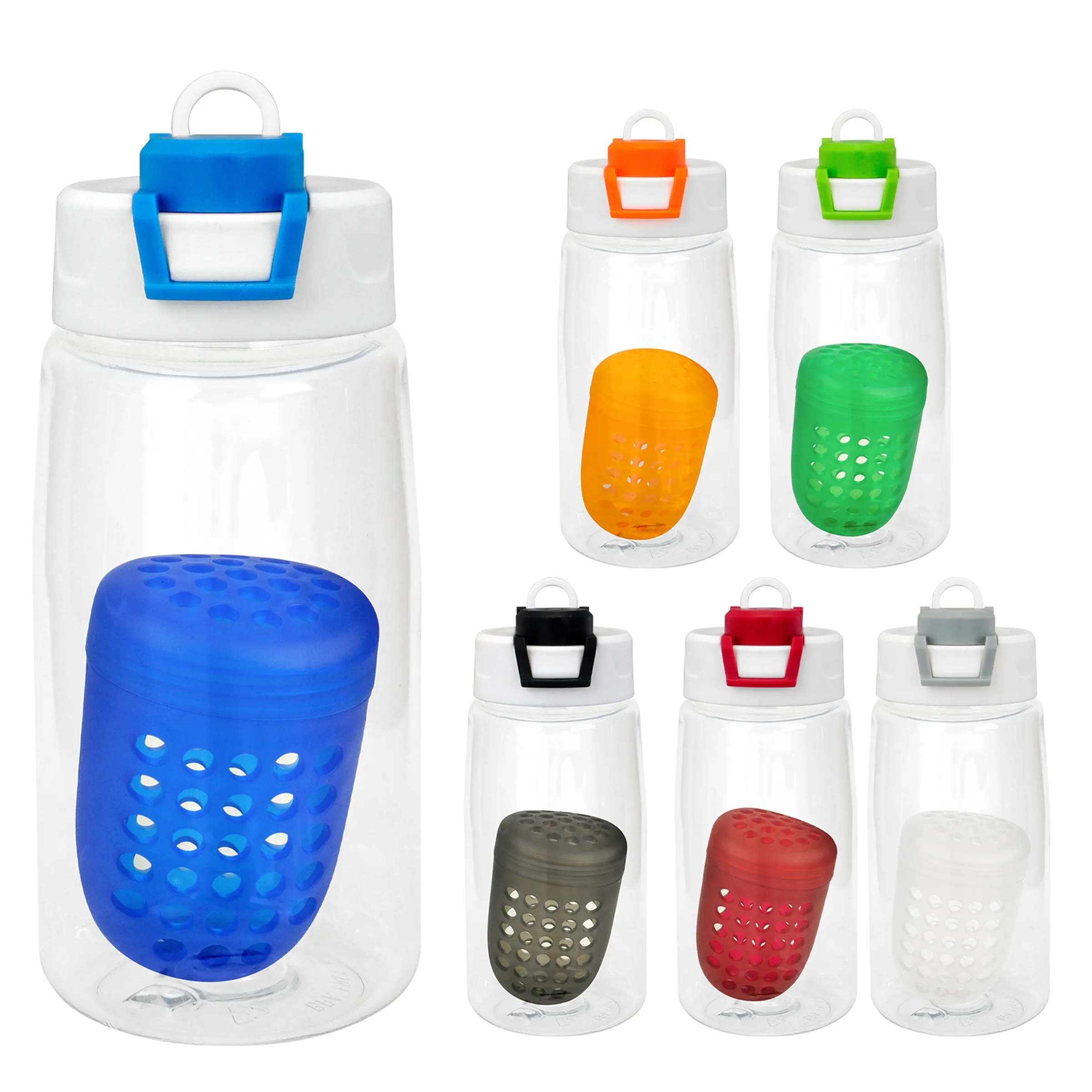 Two Tone Pop Up 18 oz. Recycled Bottle with Floating Infuser 13