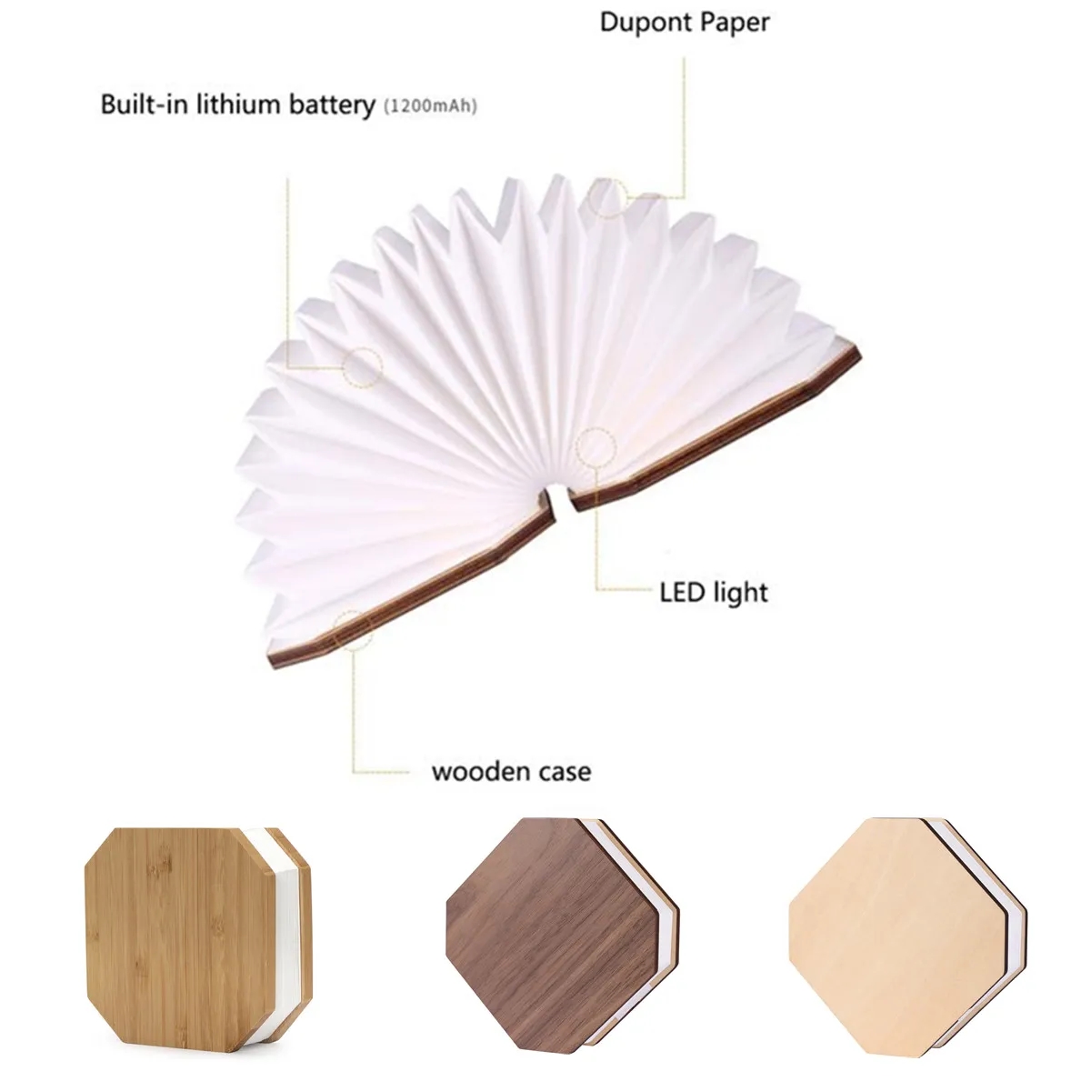 Novelty Organ Folding Book Lamp 1